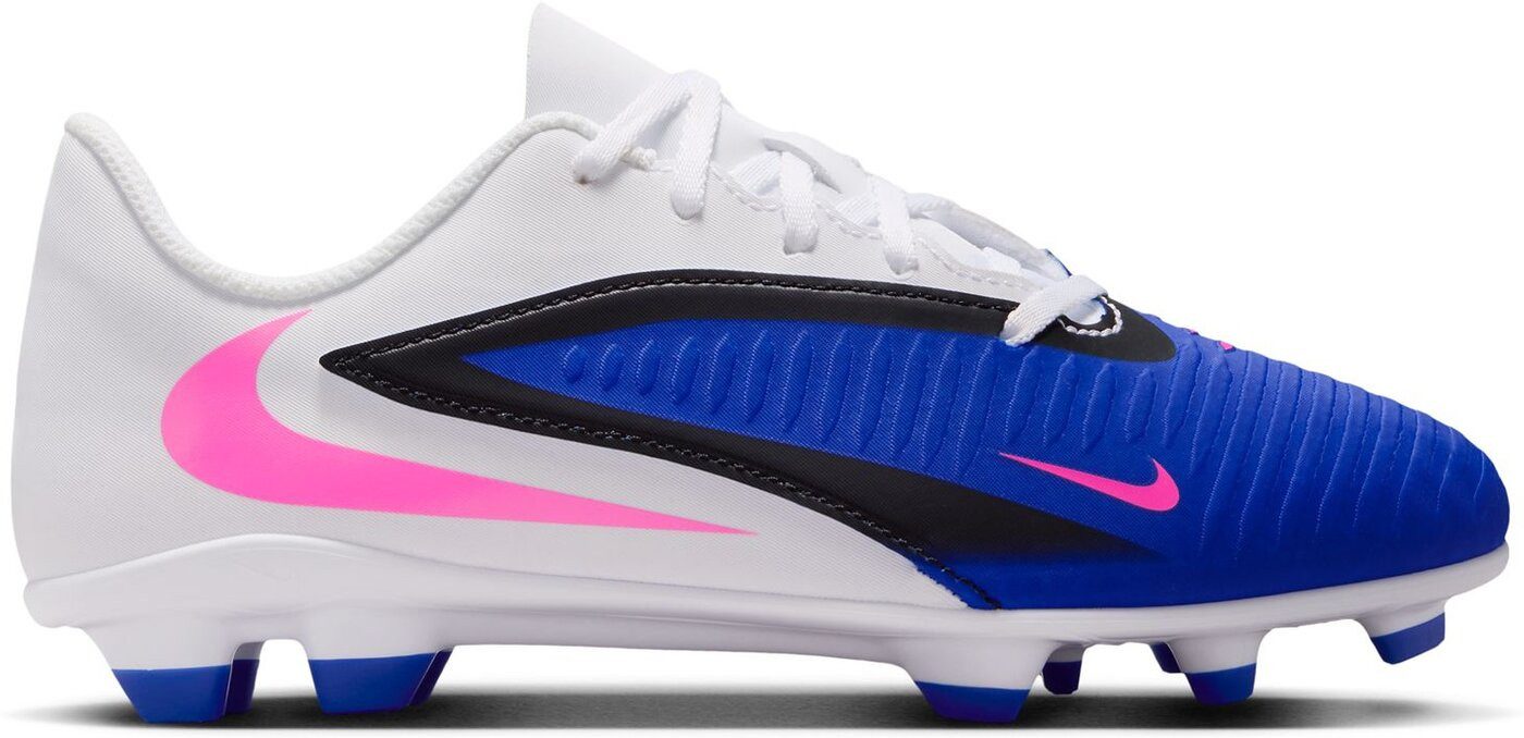 Nike JR PHANTOM 6 LOW CLUB FG/MG RACER BLUE/PINK BLAST-WHITE Fußballschuh