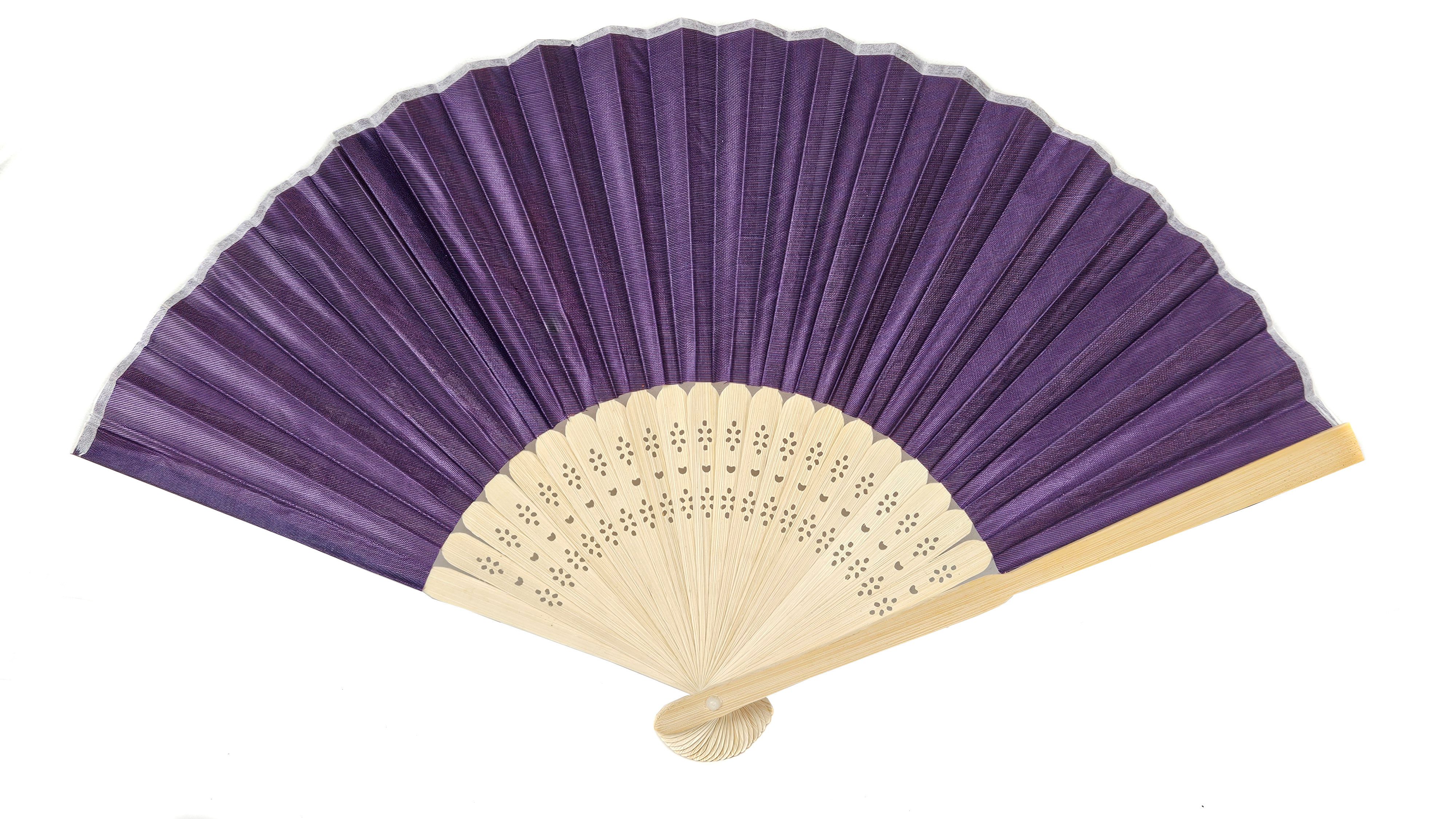 Yudu Handfächer Seidenstoff Fächer Handfächer Lichteffekte Bambus glatt