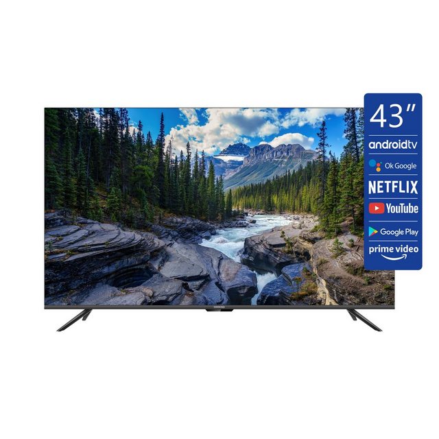 Coocaa 43S6G LCD-LED Fernseher (109,00 cm/43 Zoll, 4K Ultra HD, Android TV, Android TV 10.0, Dolby, DTS, Streamen, UHD, Ci+, Time Shift-USB)