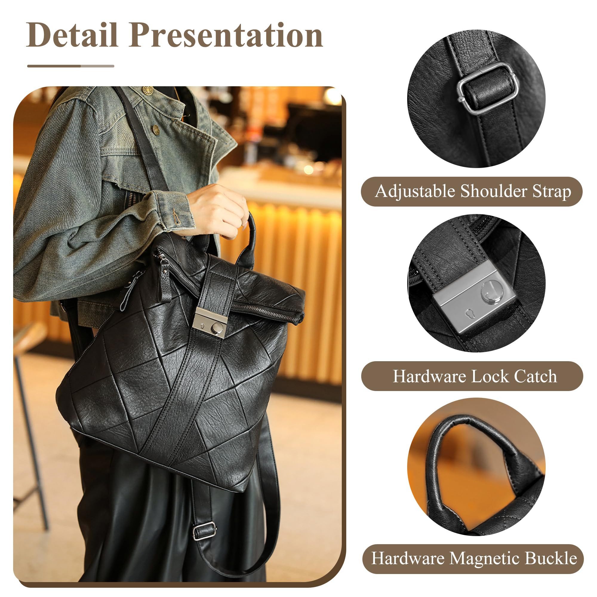 RWEUOQ Freizeitrucksack Rucksack Damen Elegant, Backpack günstig online kaufen