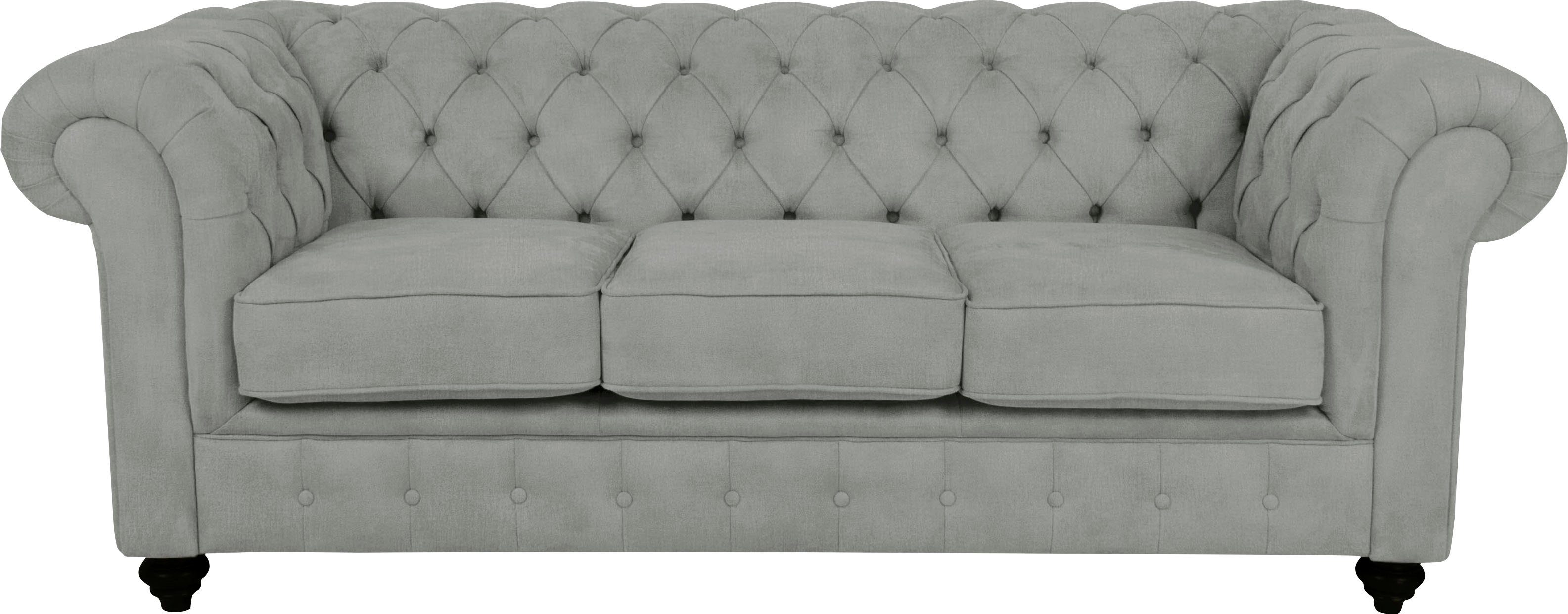 Home affaire Chesterfield-Sofa Duc 3-Sitzer, hochwertige Knopfheftung im Rü günstig online kaufen