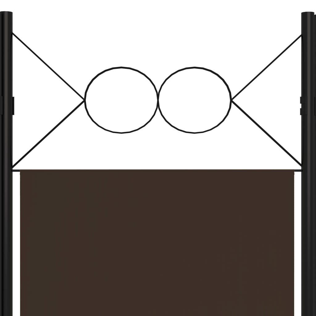 furnicato Raumteiler 6-tlg. cm 240 x 180 Braun