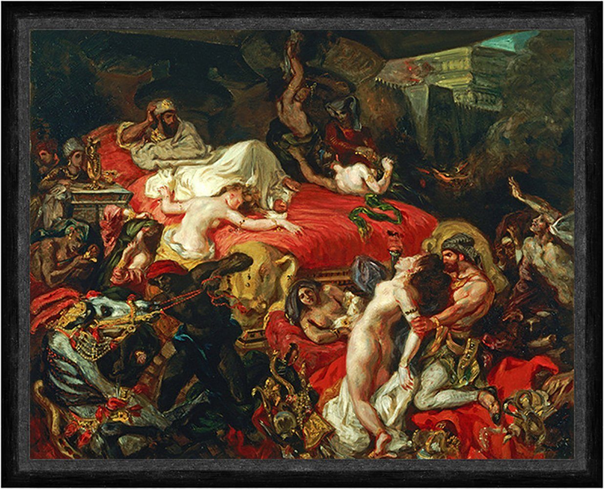 Kunstdruck The Death of Sardanapalus Eugene Delacroix Oper Boxberg