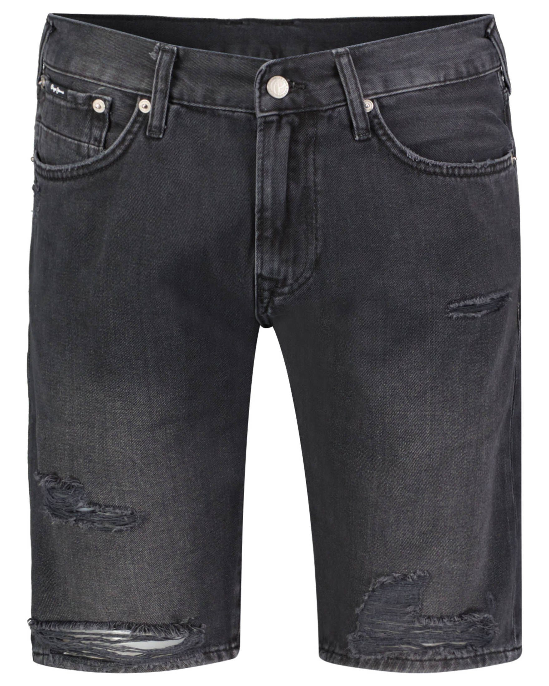 Pepe Jeans Shorts Tapered BLACK Fit SHORT Jeansshorts (1-tlg) Herren STANLEY
