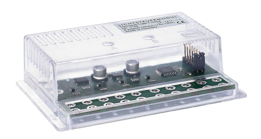 Busch Модельный железнодорожный контроллер Busch 5748 Lichtsteuermodul mit 8 Doppelausgängen für LEDs von Bel...