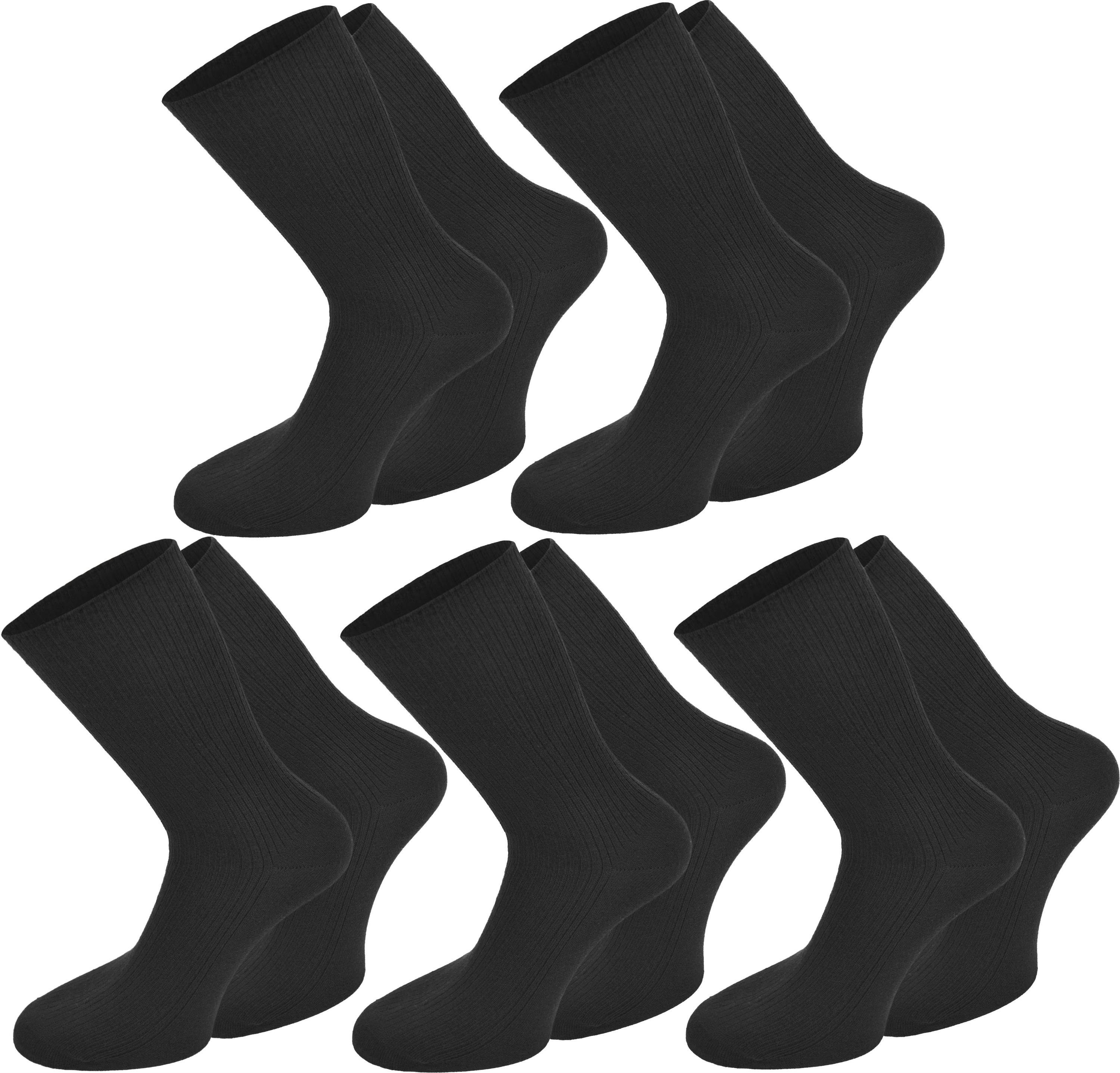 normani Diabetikersocken 10 Paar Berufssocken Ripp (10 Paar) Hygienisch Geruchshemmend Atmungsaktiv ohne einschneidendes Bündchen – Bild 3 von 5
