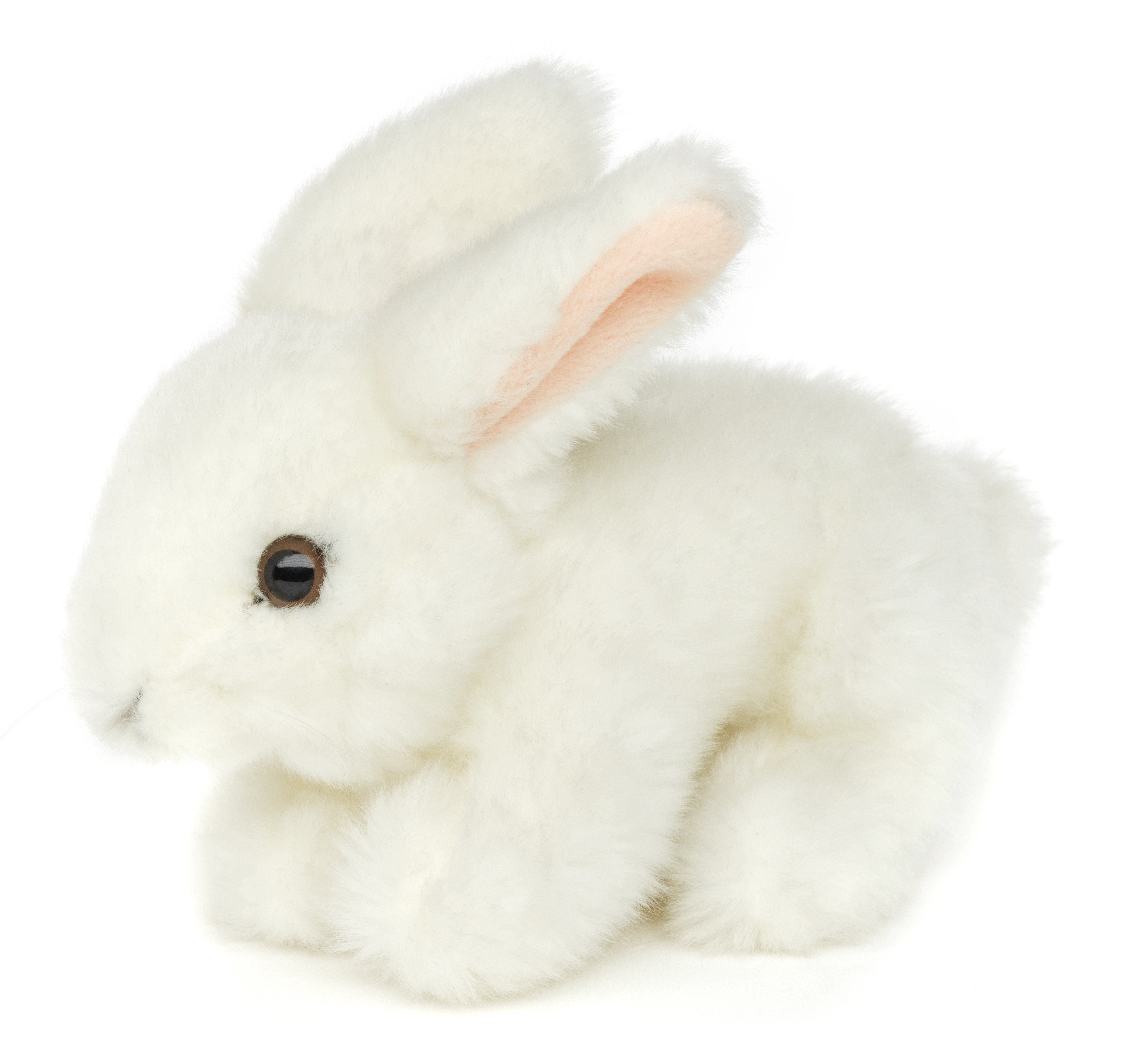 Uni-Toys Kuscheltier Hase, liegend - versch. Farben - 18 cm - Plüsch- Kaninchen - Plüschtier, zu 100 % recyceltes Füllmaterial
