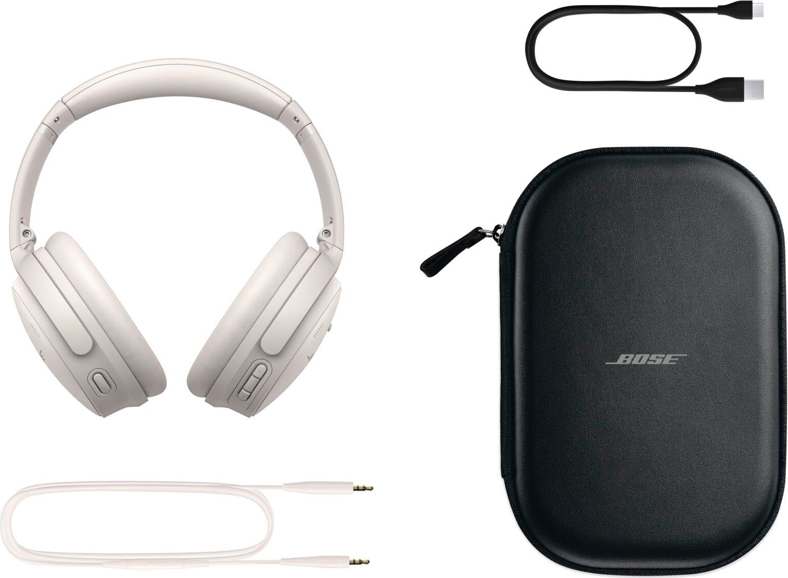 Bose QuietComfort Bluetooth) Over-Ear-Kopfhörer (Rauschunterdrückung, smoke white