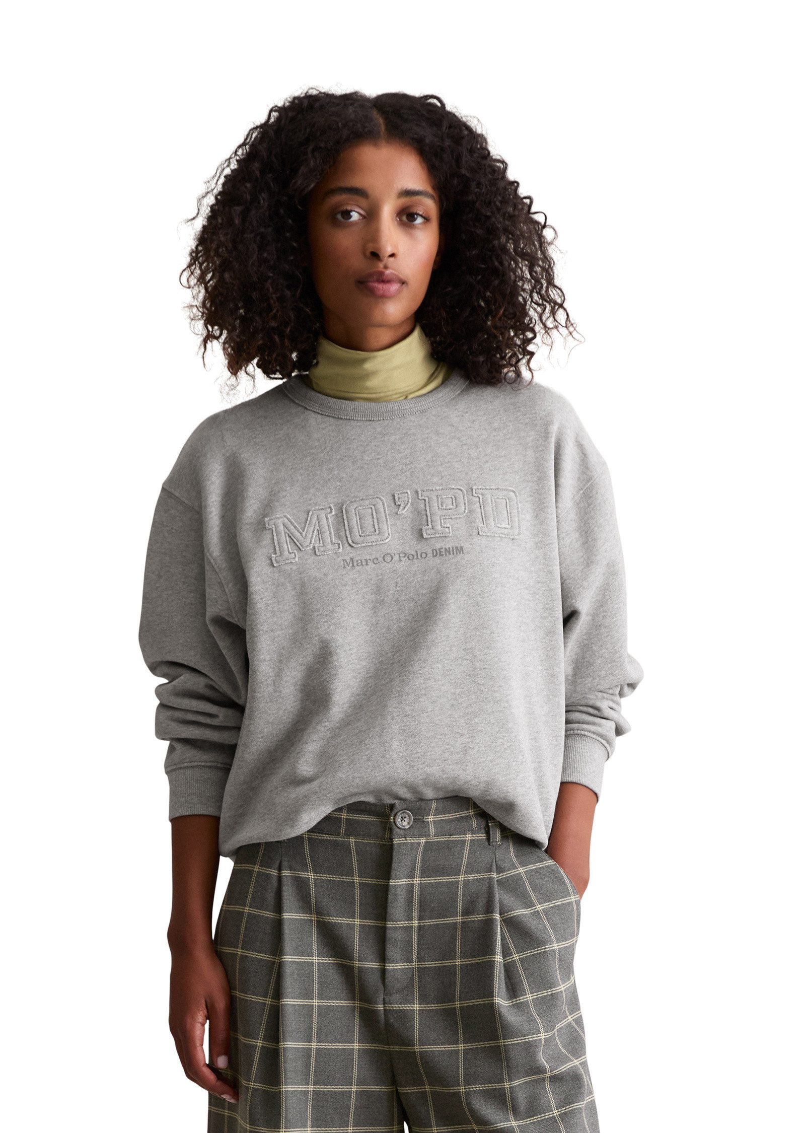 Marc O'Polo DENIM Sweatshirt aus gewaschener Bio-Baumwolle