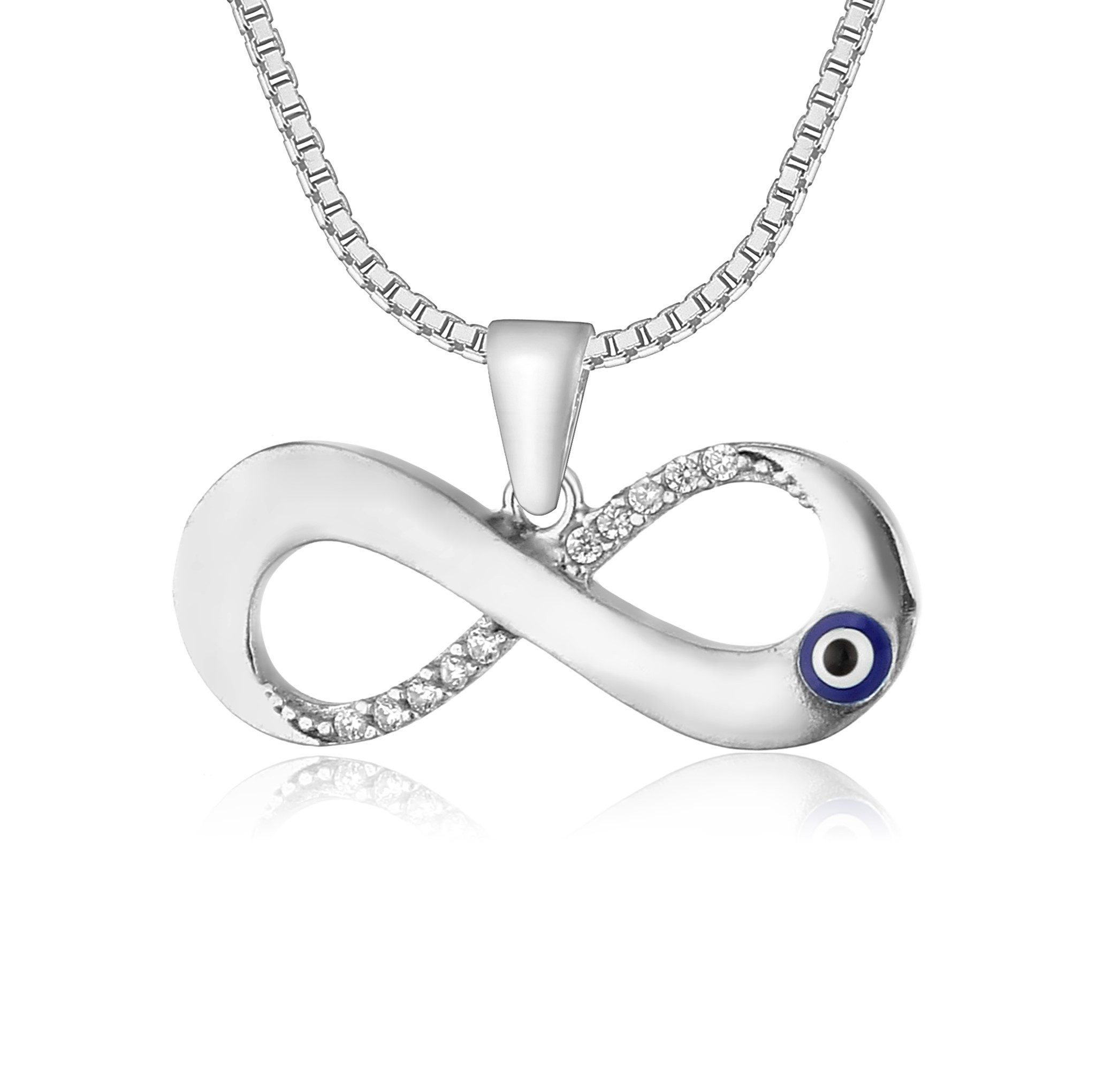 NAHLE Kette mit Anhänger Silberkette Infinity Unendlichkeitsschleife (inkl. günstig online kaufen