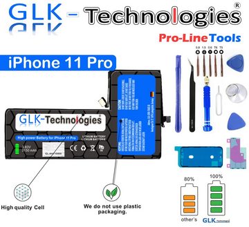 GLK-Technologies High Power Ersatzakku kompatibel mit Apple iPhone 11 Pro mit Öffnungswerkzeug Smartphone-Akku 3150 mAh (3,83 V)