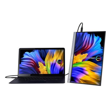 Asus ZenScreen OLED MQ16AH Portabler Monitor (39,60 cm/15,6 ", 1920 x 1080 px, Full HD, 1 ms Reaktionszeit, DCI-P3, Näherungssensor, Smart Case, Flicker-Free, Blaulichtfilter)