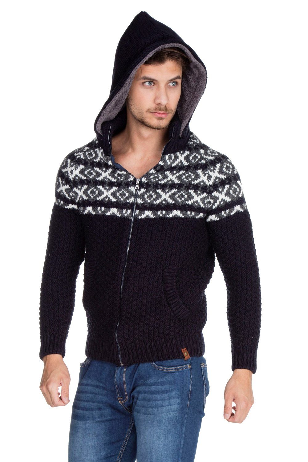 Cipo & Baxx Kapuzenstrickjacke CP159