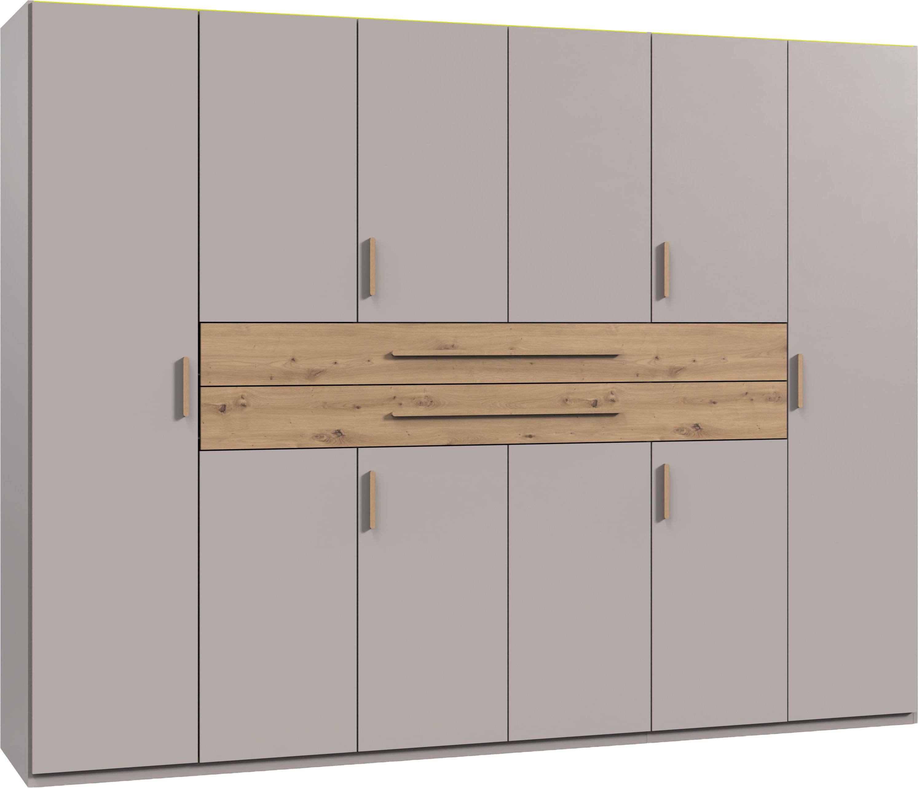 Wimex Drehtürenschrank Digit, erhältlich in den Breiten 180cm, 225cm oder 270cm (Schlafzimmer Schrank Bestseller in moderner Optik) Kleiderschrank inkl. zwei Schubkästen in zentraler Höhe