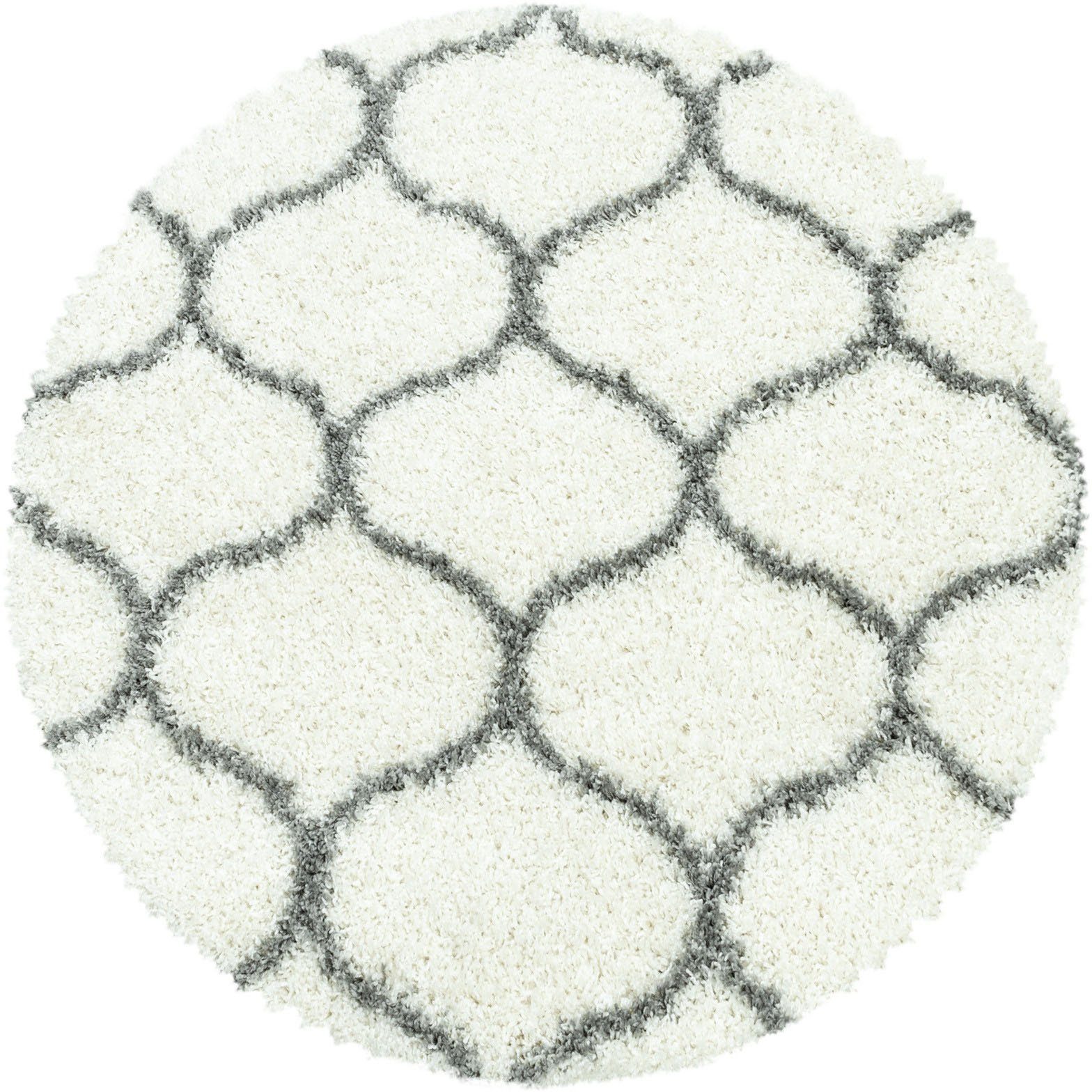 Ayyildiz Teppiche Hochflor-Teppich »SALSA 3201«, rund, 50 mm Höhe, auch rec günstig online kaufen