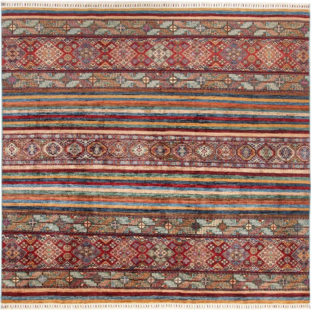 Orientteppich Arijana Shaal 246x231 Handgeknüpfter Orientteppich Quadratisch, Nain Trading, rechteckig, Höhe: 5 mm