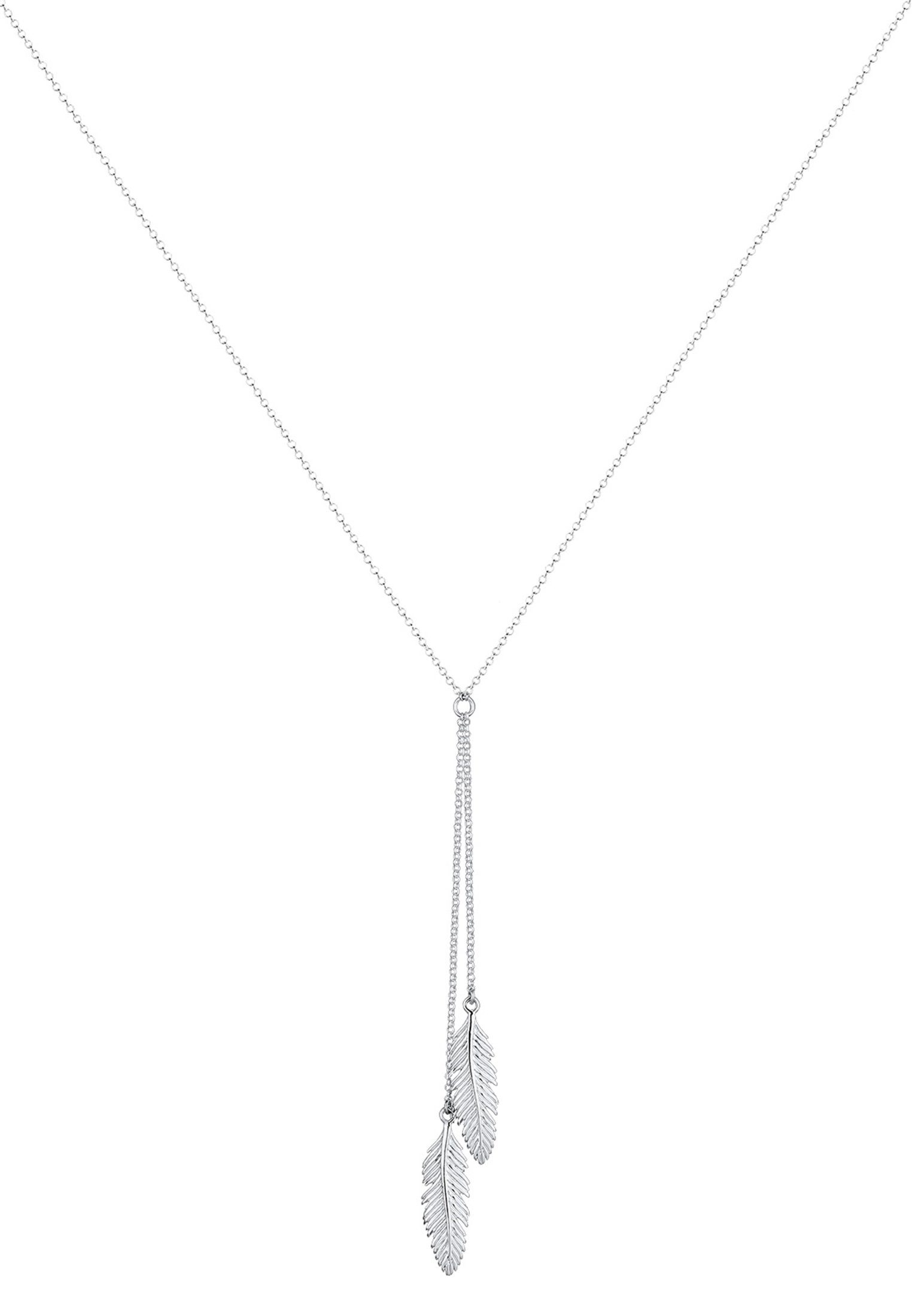 Elli Kette mit Anhänger Feder Y-Kette günstig online kaufen