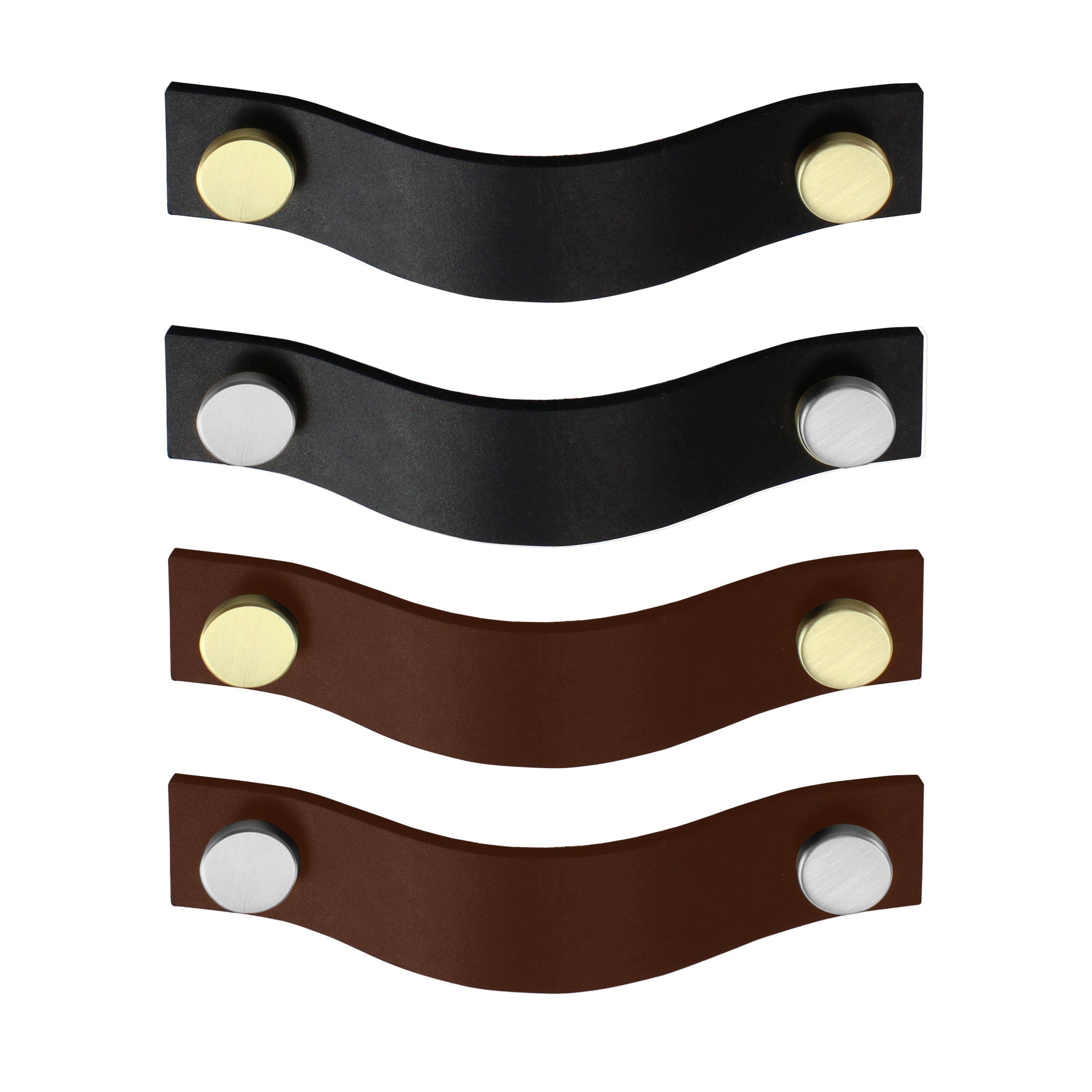 Natural Goods Berlin Möbelgriff RIEMEN (10-St), Möbelknopf, Schrankgriff, Knauf für Schublade und Tür