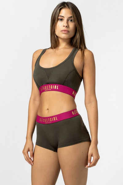 SUPER.NATURAL Sport-BH Merino Sport-BH W ROCKET175 BRA funktioneller Merino-Materialmix