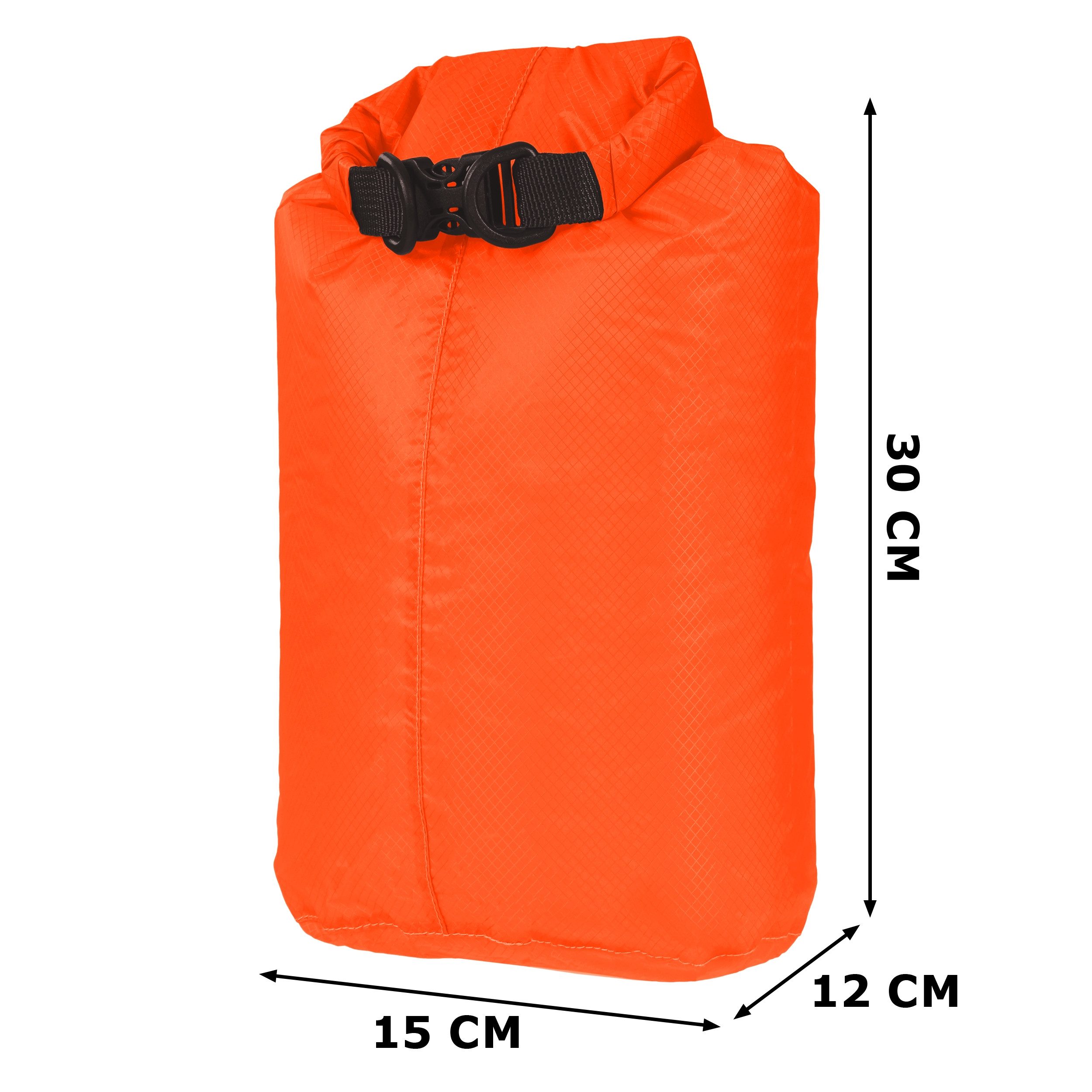 SCHNORR Rucksack Drybag 5L Neonorange ultraleicht 45g, wasserdichter Packbeutel 20D Nyl