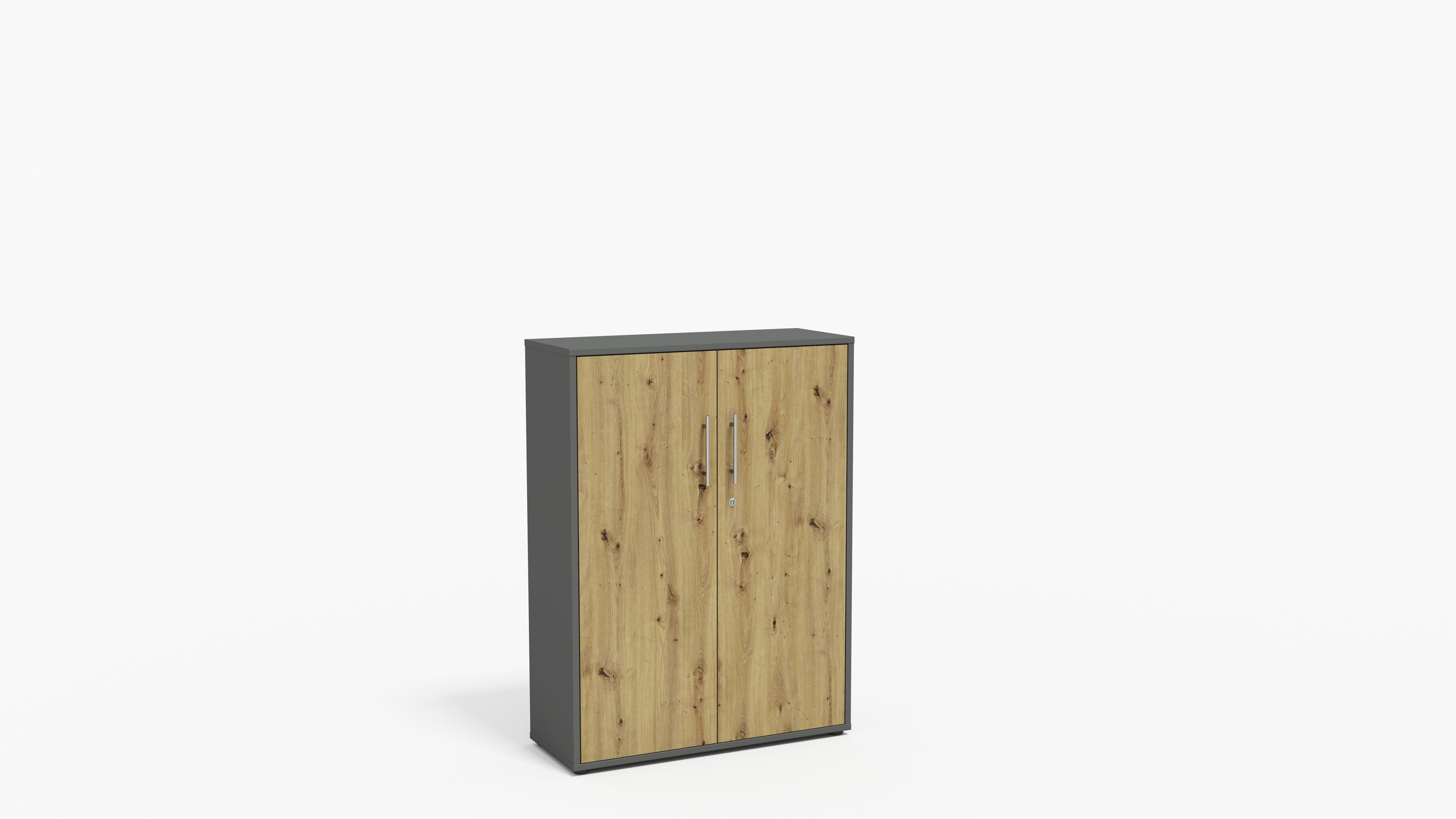 BMG Möbel Aktenschrank Office Edition (ideal für Aktenordner) 3 OH, abschließbar, Hochglanz lackiert oder matt