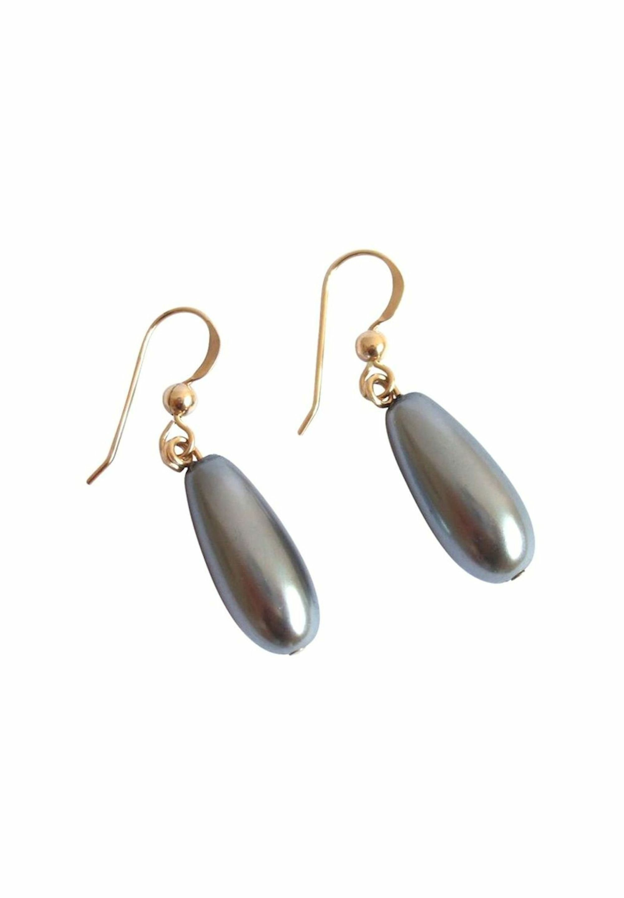 Gemshine Paar Ohrhänger Tahiti Perlen