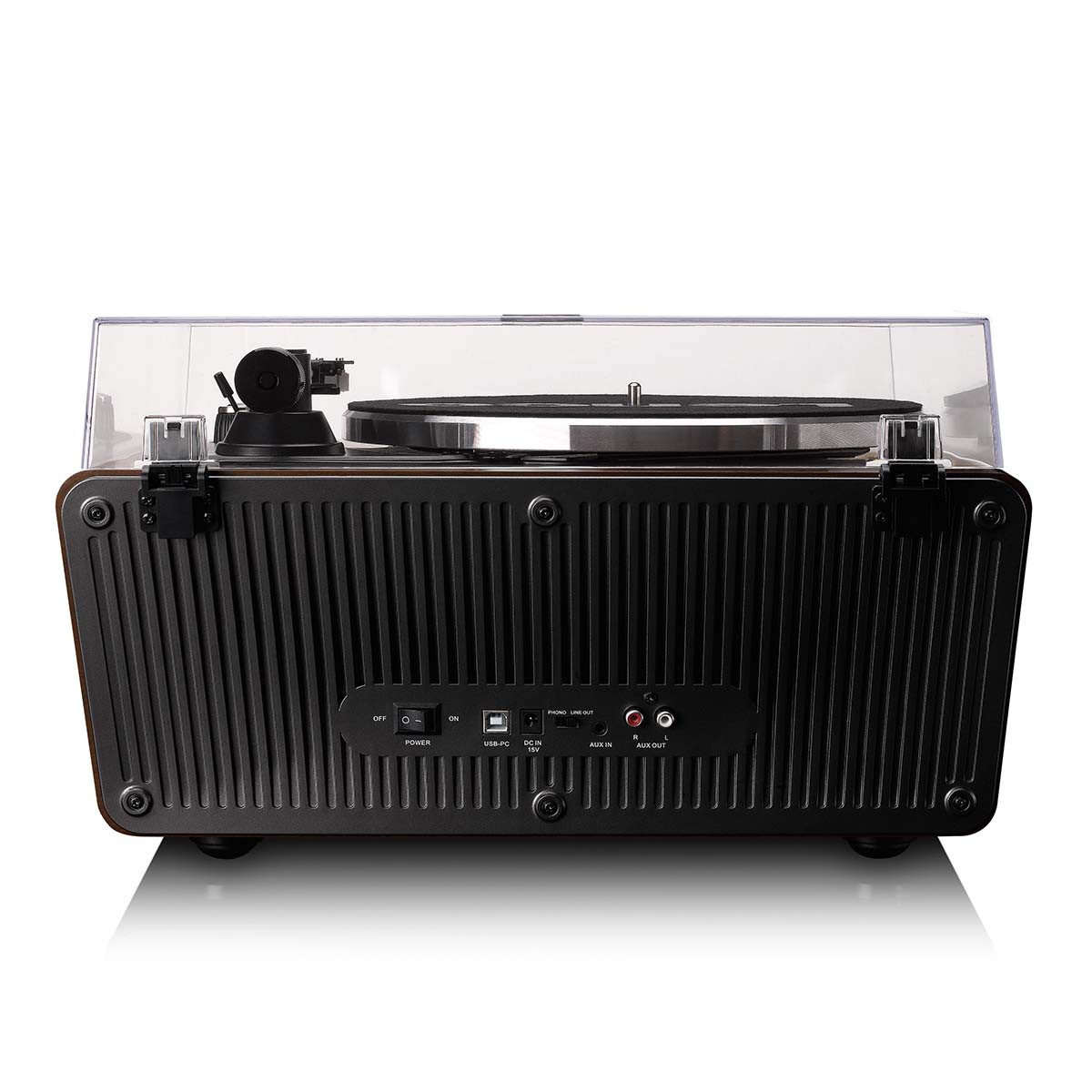 Lenco LS-470WA Plattenspieler (Riemenantrieb, Bluetooth, Bluetooth-Streaming, MP3-Kodierung, Start-Stopp, Riemenantrieb) – Bild 4 von 5