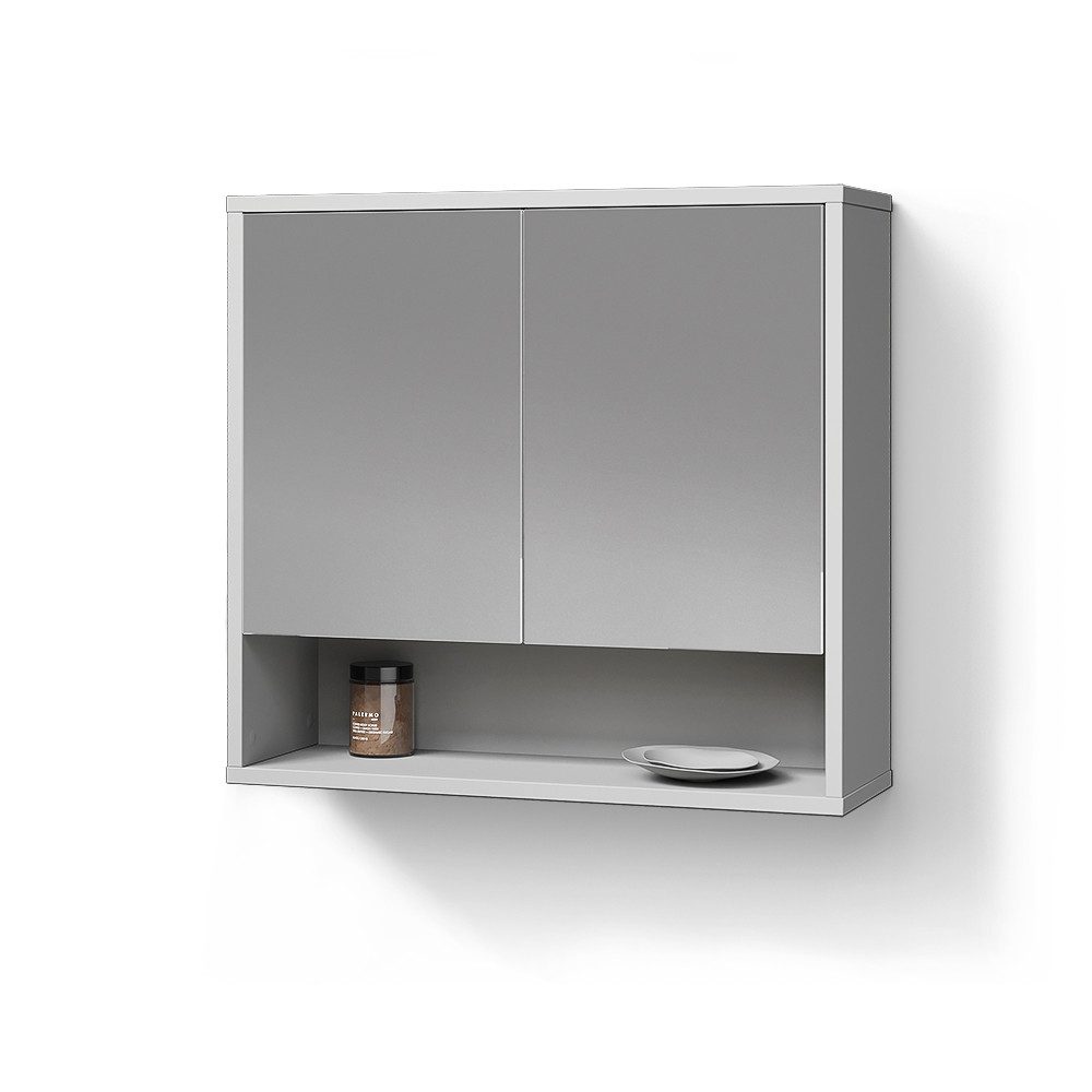 Livinity® Badezimmerspiegelschrank ATERNO, Weiß, 70 x günstig online kaufen