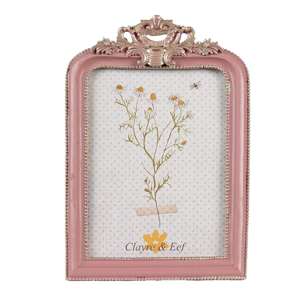Clayre & Eef Bilderrahmen Clayre & Eef Bilderrahmen Nostalgisch Rosa 13x2x20 cm / 10x15 cm