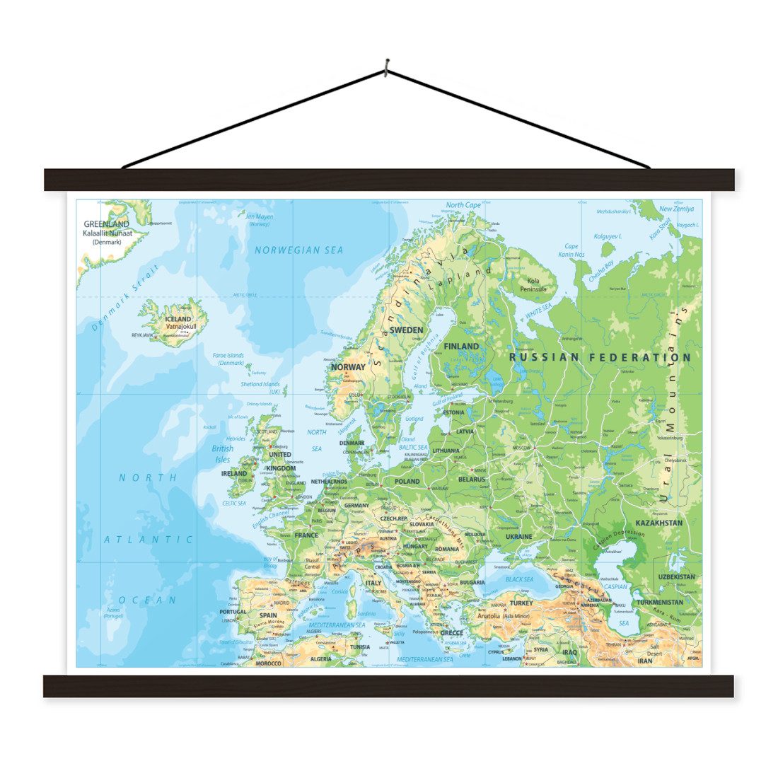 MuchoWow Poster Karte - Europa - günstig online kaufen
