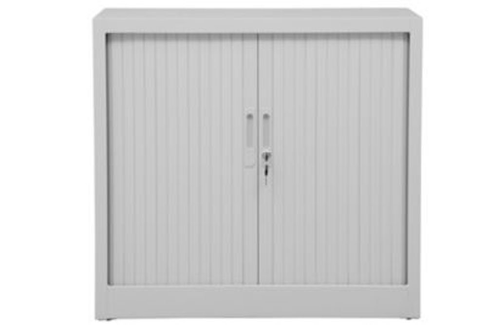PROREGAL® Rollladenschrank Rollladenschrank Weasel, 2 Ordernhöhen, HxBxT 75x80x46cm, Grau