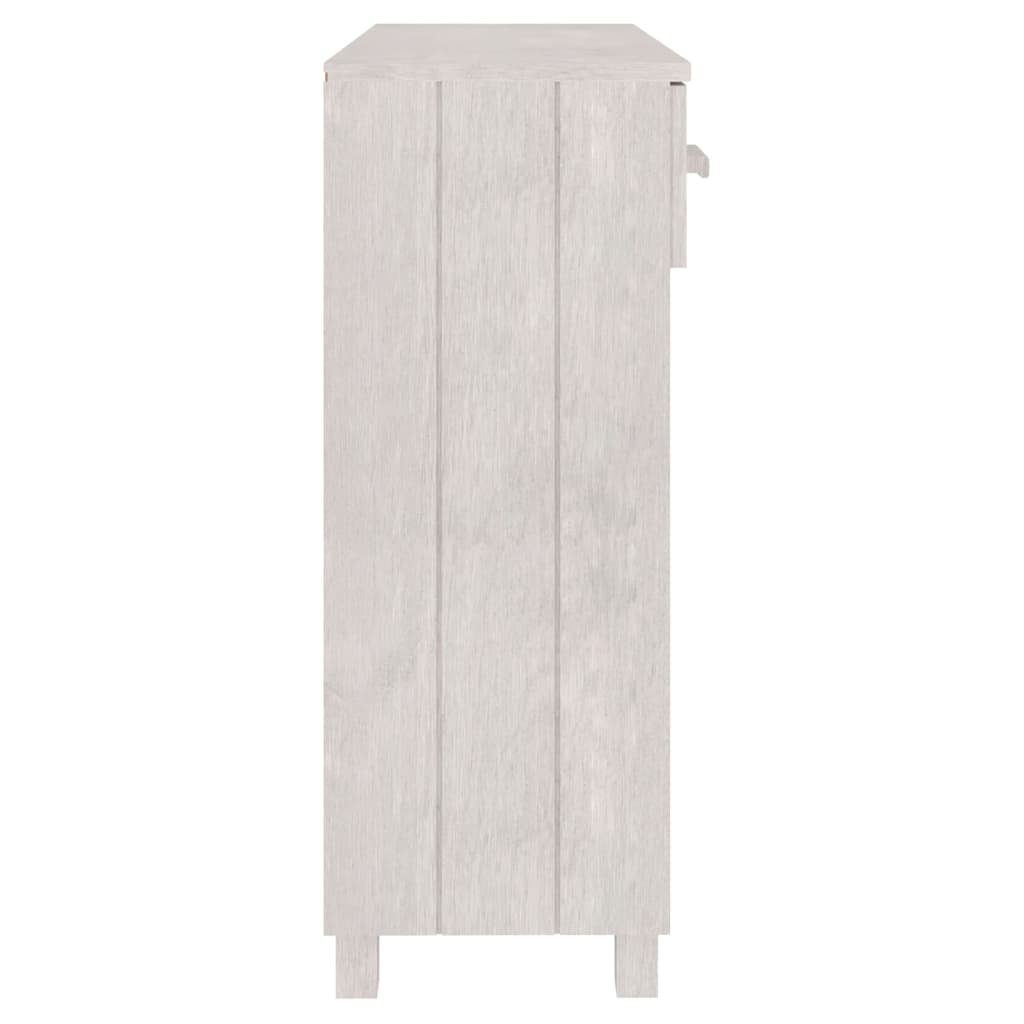 furnicato Beistelltisch Konsolentisch Massivholz cm Weiß (1-St) Kiefer HAMAR 90x35x90