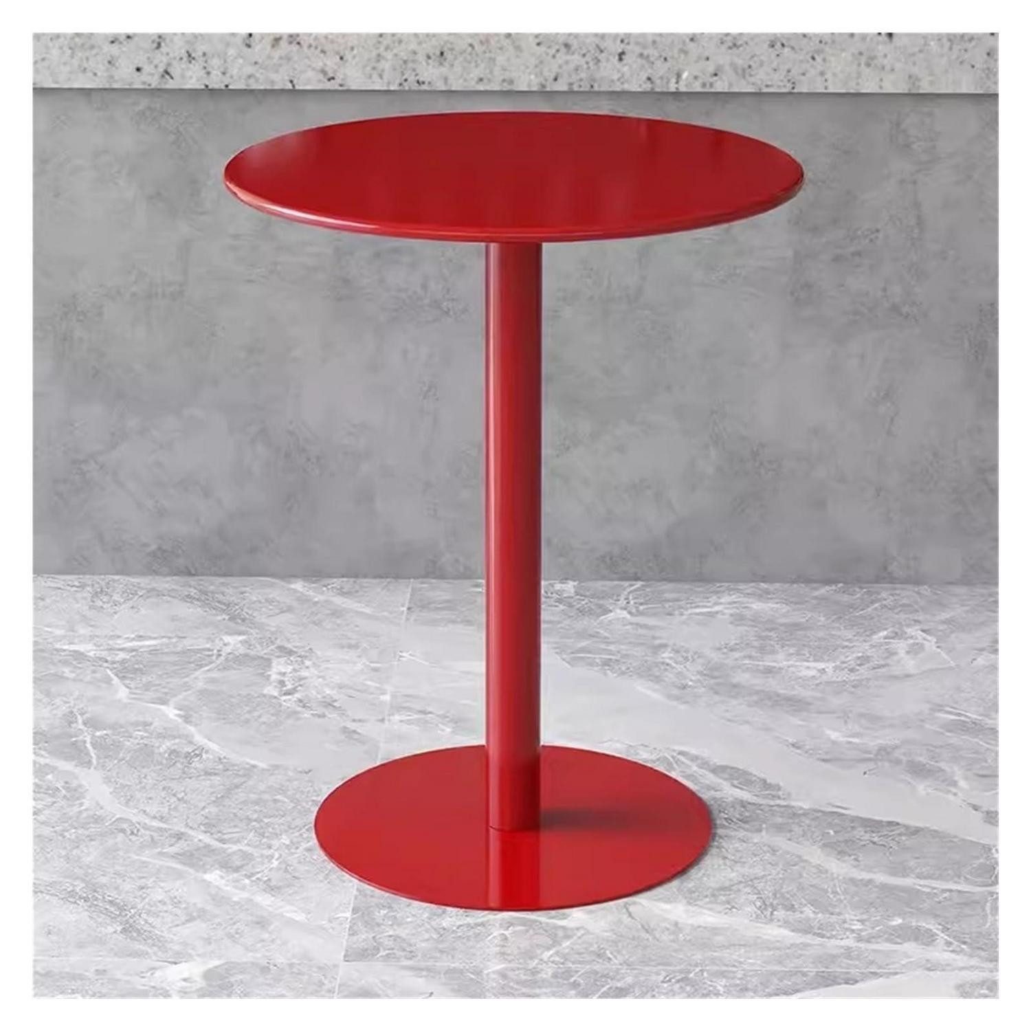 LuxusKollektion Bistrotisch Kleiner runder Bistrotisch rot (1-St)