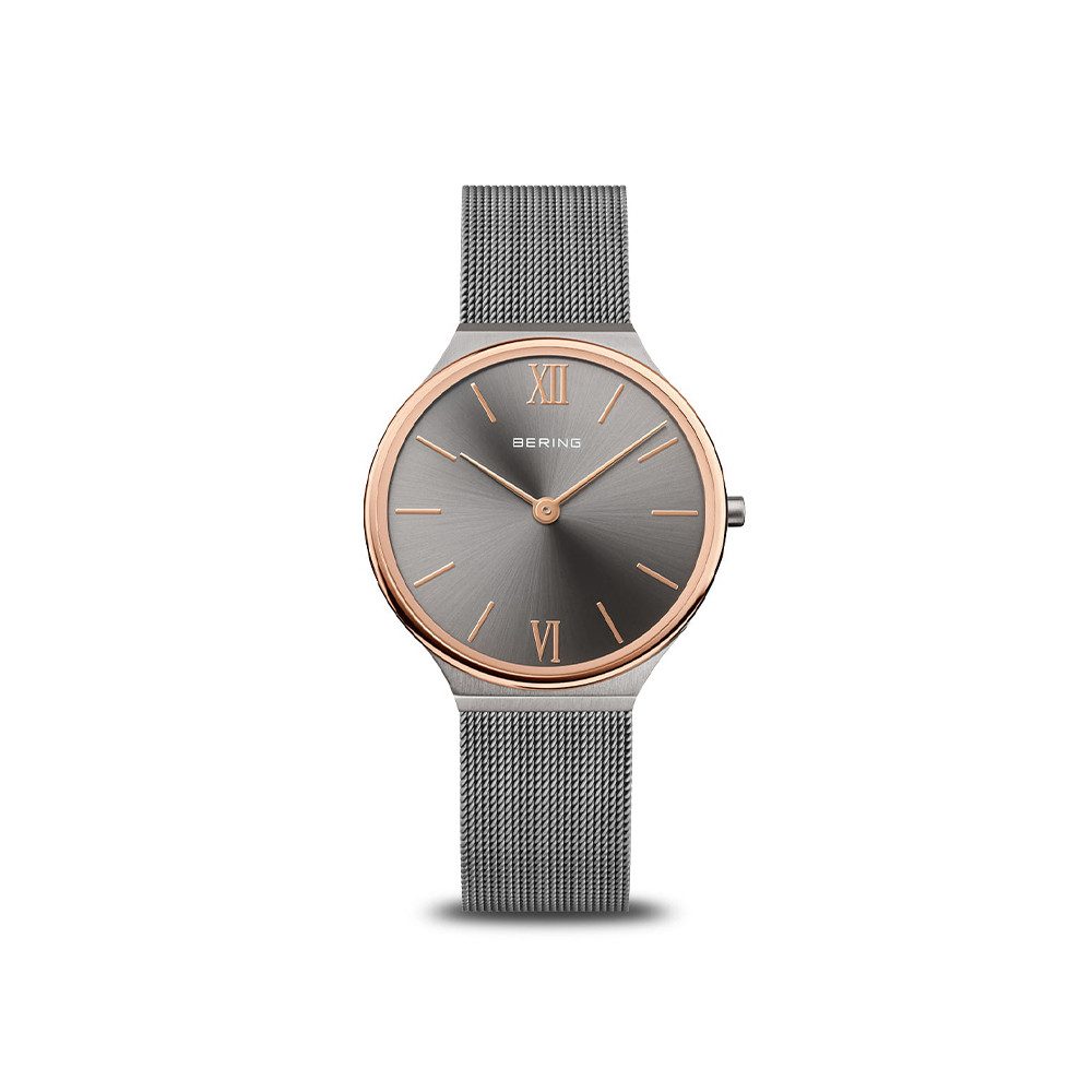 Quarzuhr Bering Ultra Slim grau poliert/gebürstet 18434-369 18434-369