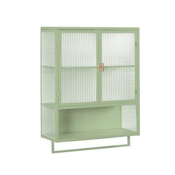 Celya Wandhängeschrank Glastüren Moderner zweitüriger Wandschrank, 60 x 23 x78 cm