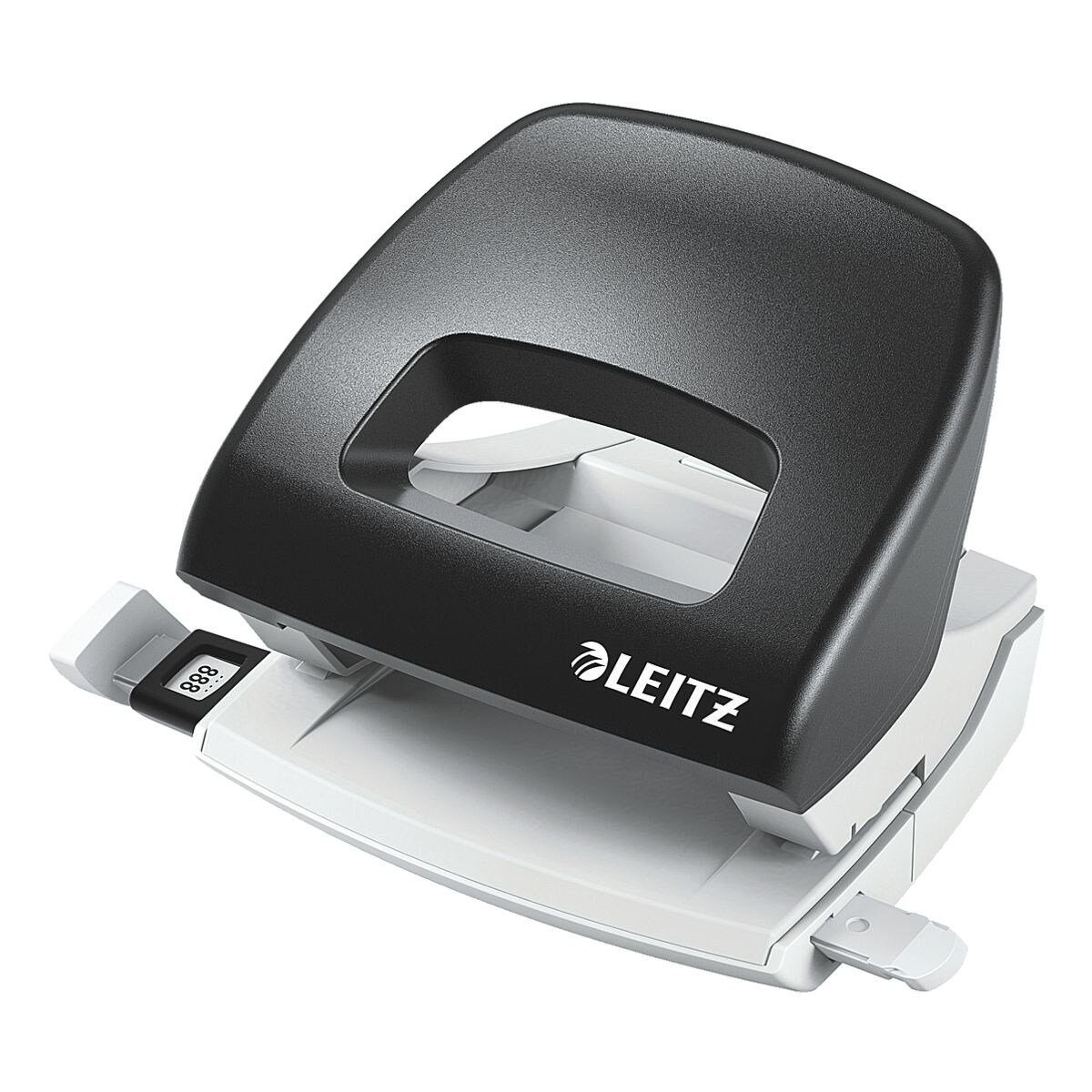 LEITZ Lochstanzer 5038 NeXXt, 2-fach bis 16 Blatt, für A4, A5, A6, 8x8x8 cm, US, Folio