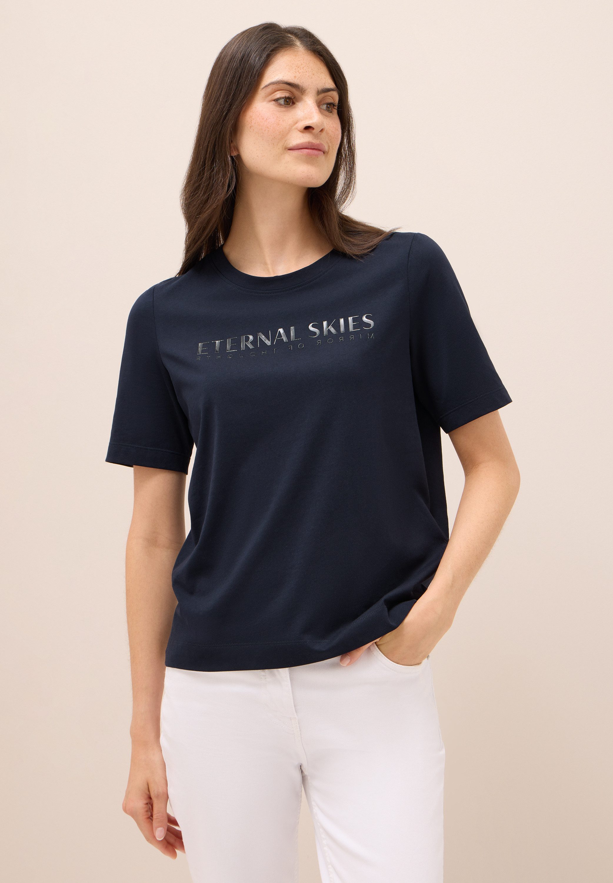 CECIL T-Shirt aus reiner Baumwolle günstig online kaufen