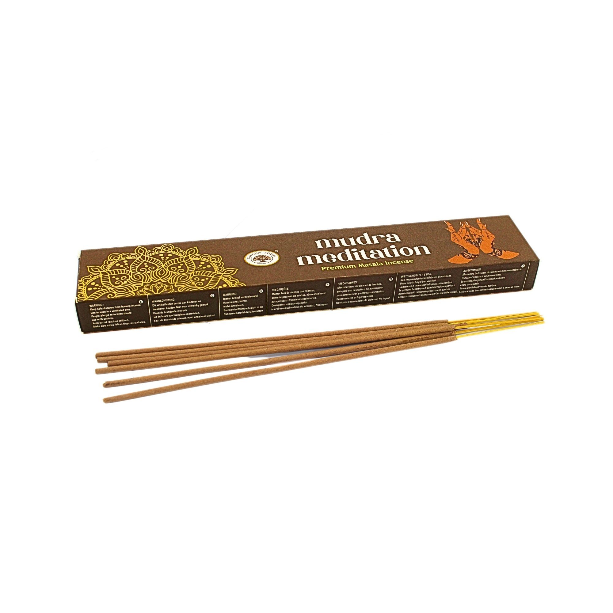 Green Tree Räucherstäbchen Green Tree Incense "mudra meditation" 15gr.