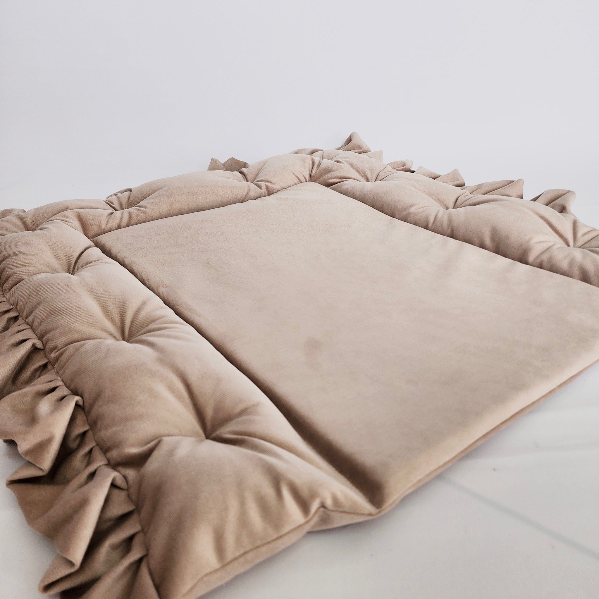 Baby Fancyroom Wickelauflage Samt Wickelauflage mit Rüschen Wickelunterlage günstig online kaufen