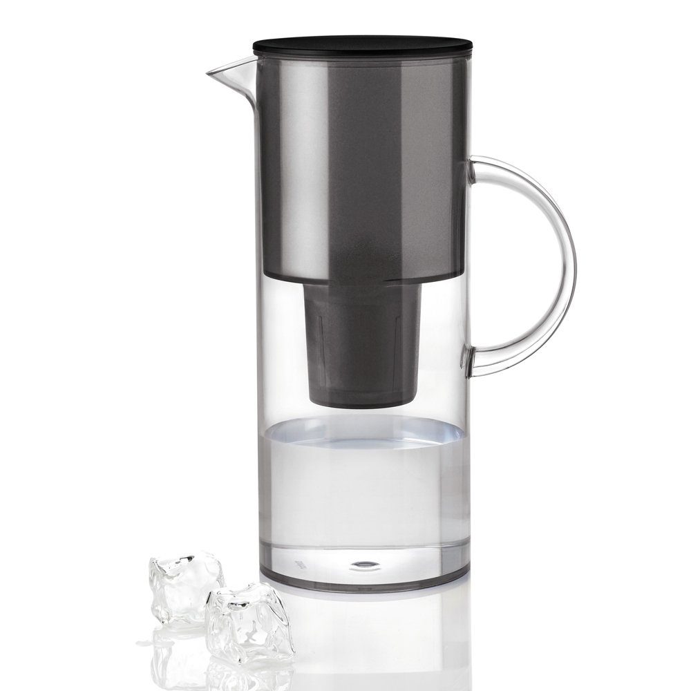 Stelton Wasseraufbereiter stelton EM Wasserfilterkanne Smoke, stelton Erik Magnussen Wasserfilterkanne 2,0 l Smoke