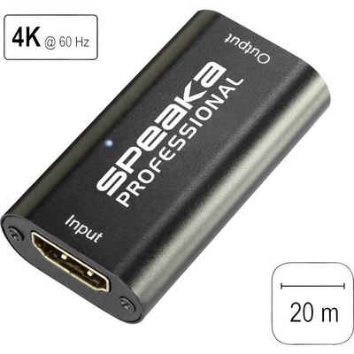 SpeaKa Professional »UHD HDMI-Repeater 3840x2160 Pixel ohne« Computer-Kabel, Repeater