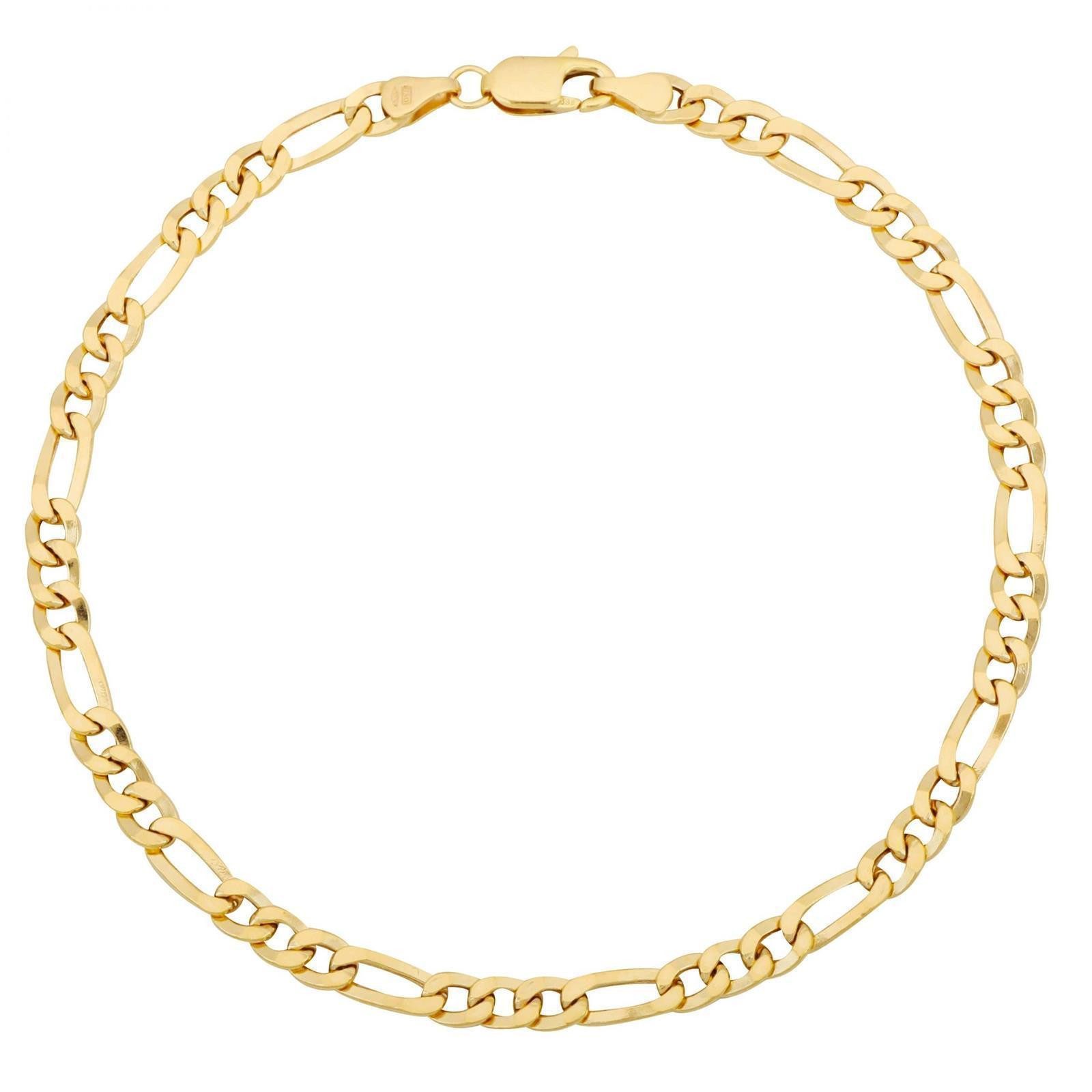 Tony Fein Goldarmband Figaroarmband 4mm 585er günstig online kaufen
