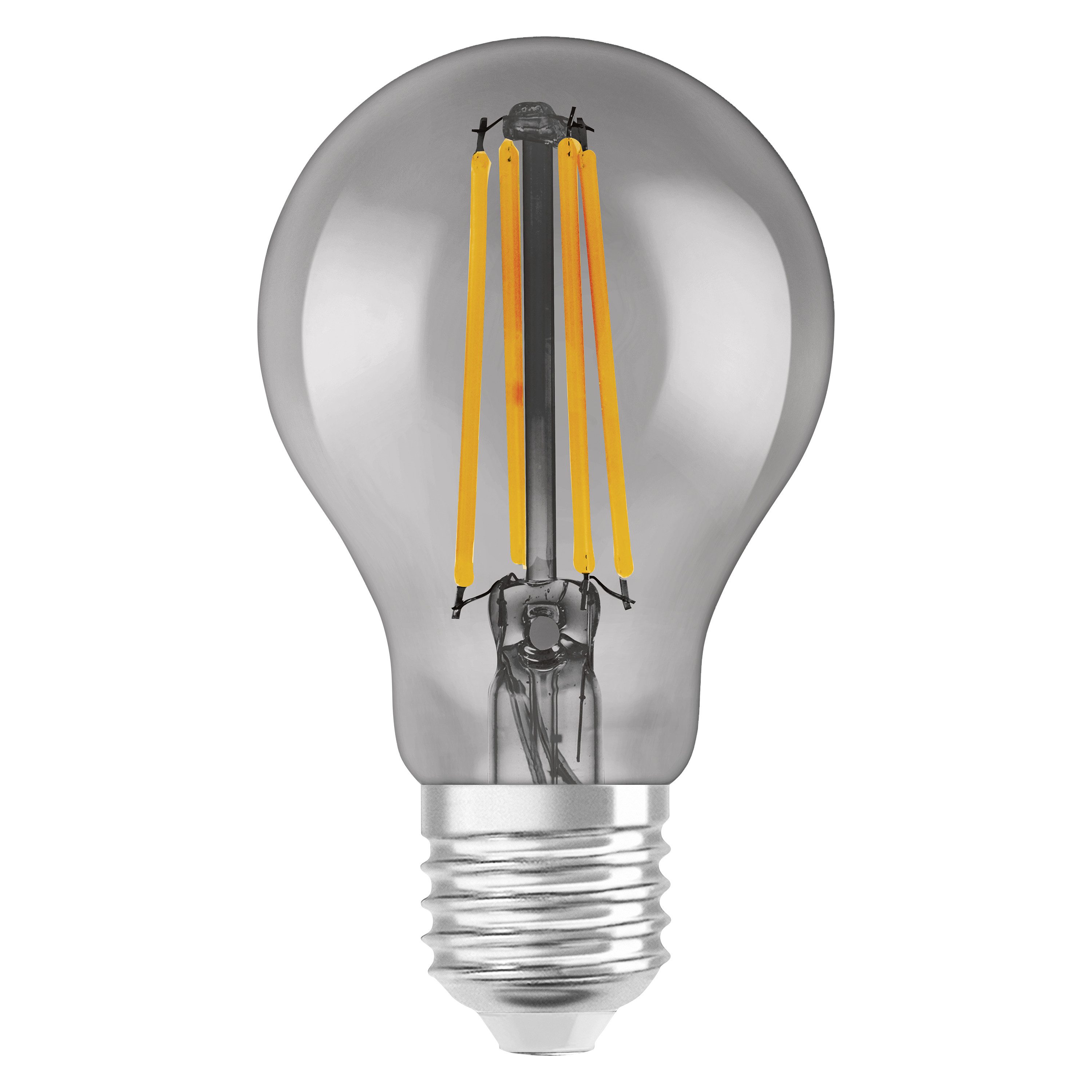 Ledvance LED-Leuchtmittel SMART+ Filament Classic Dimmable 44 6 W/2500 K E27, E27, 1 St., Warm weiß, Drahtlose Steuerung über App