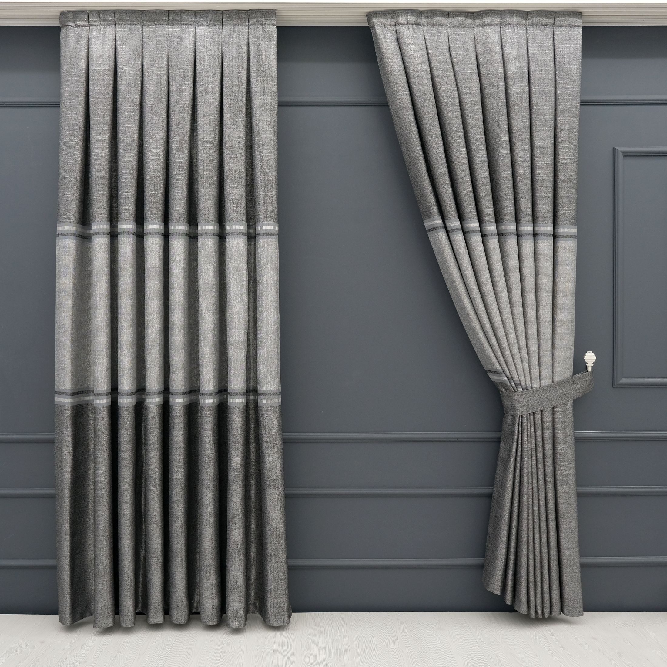Gardinen by Justyna Vorhang 2er Fon Seiten Schal Set (4 St), Kräuselband, a günstig online kaufen