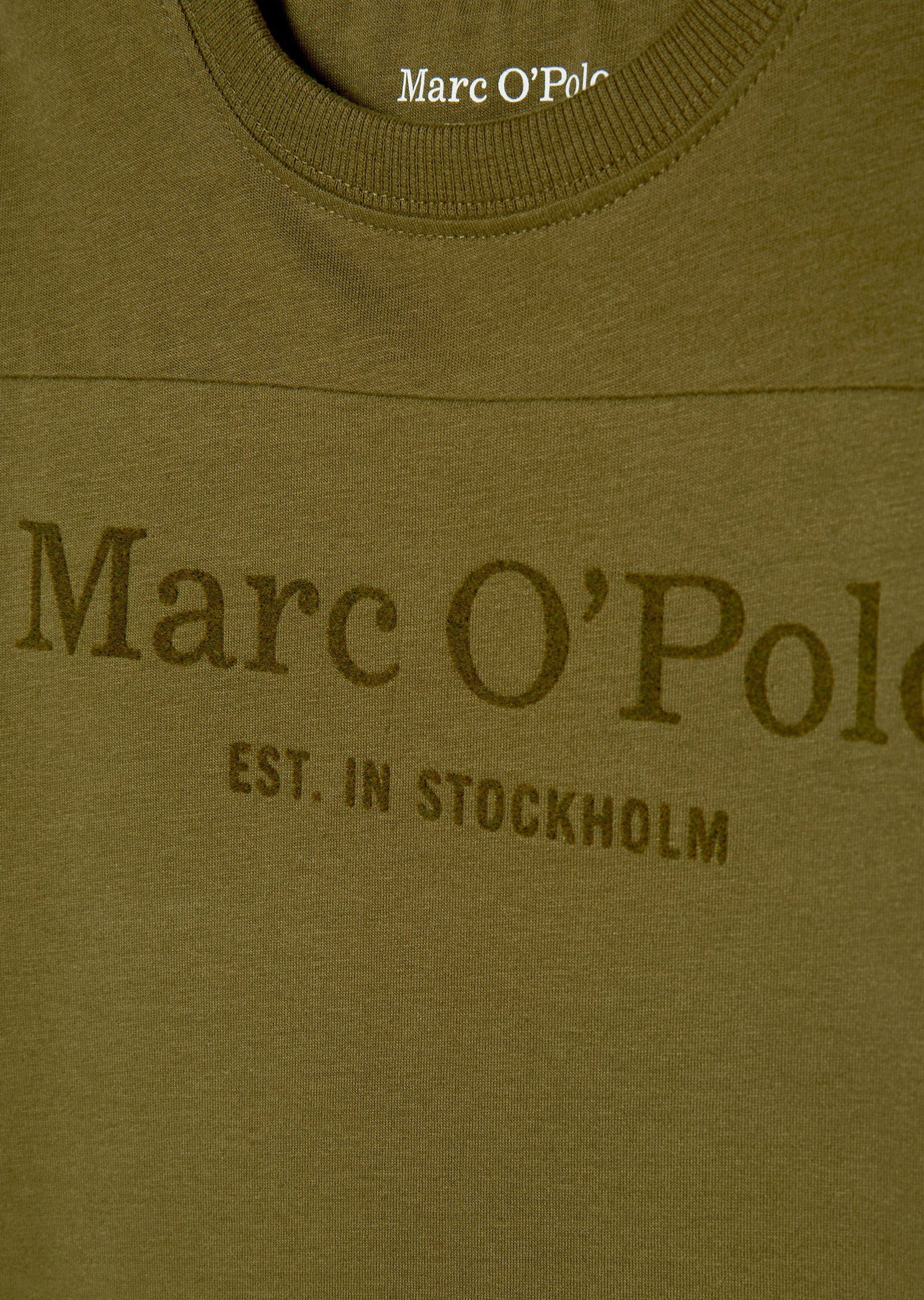 softem Langarmshirt Marc grün O'Polo aus Bio-Baumwoll-Jersey