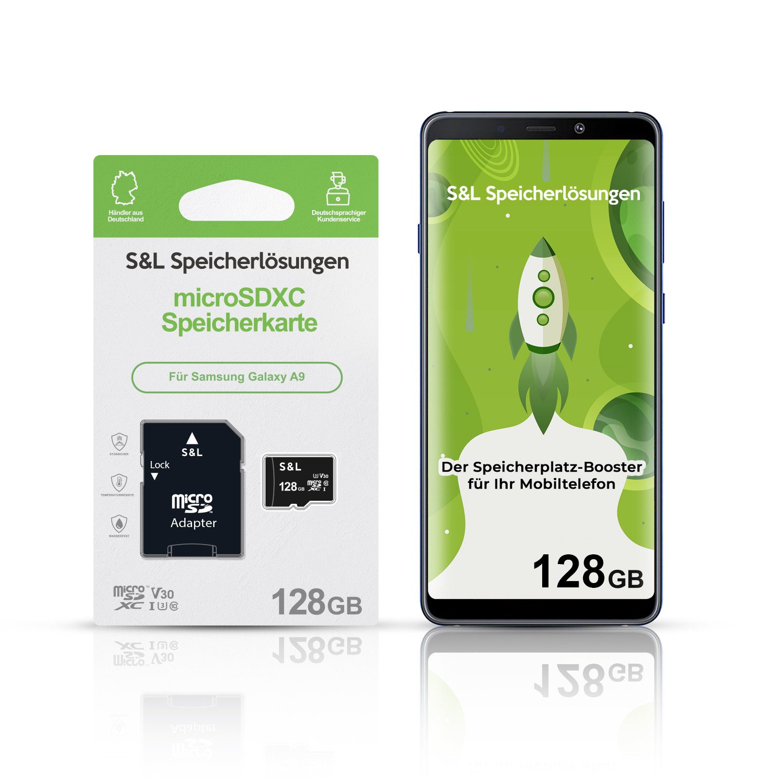microSD Karte S&L für Samsung Galaxy A9 Speicherkarte