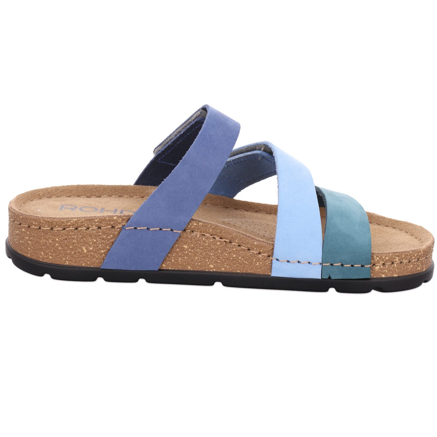 Rohde SOAVE Pantolette Sommerschuh, Strandschuh, Hausschuh mit vorgeformten Fußbett