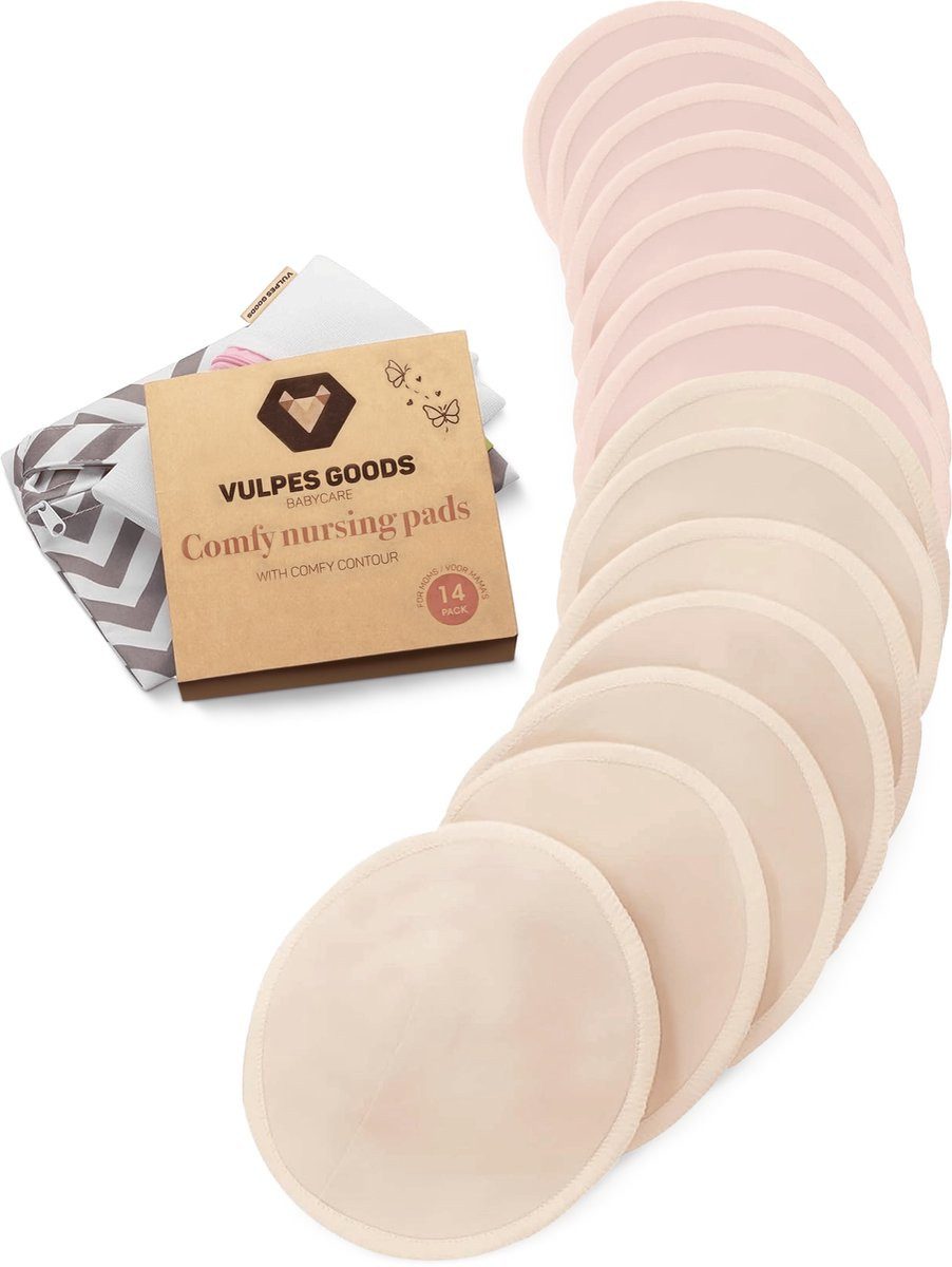 Vulpes Goods BH-Stilleinlagen BabyCare, 14-St., waschbar und wiederverwendbar