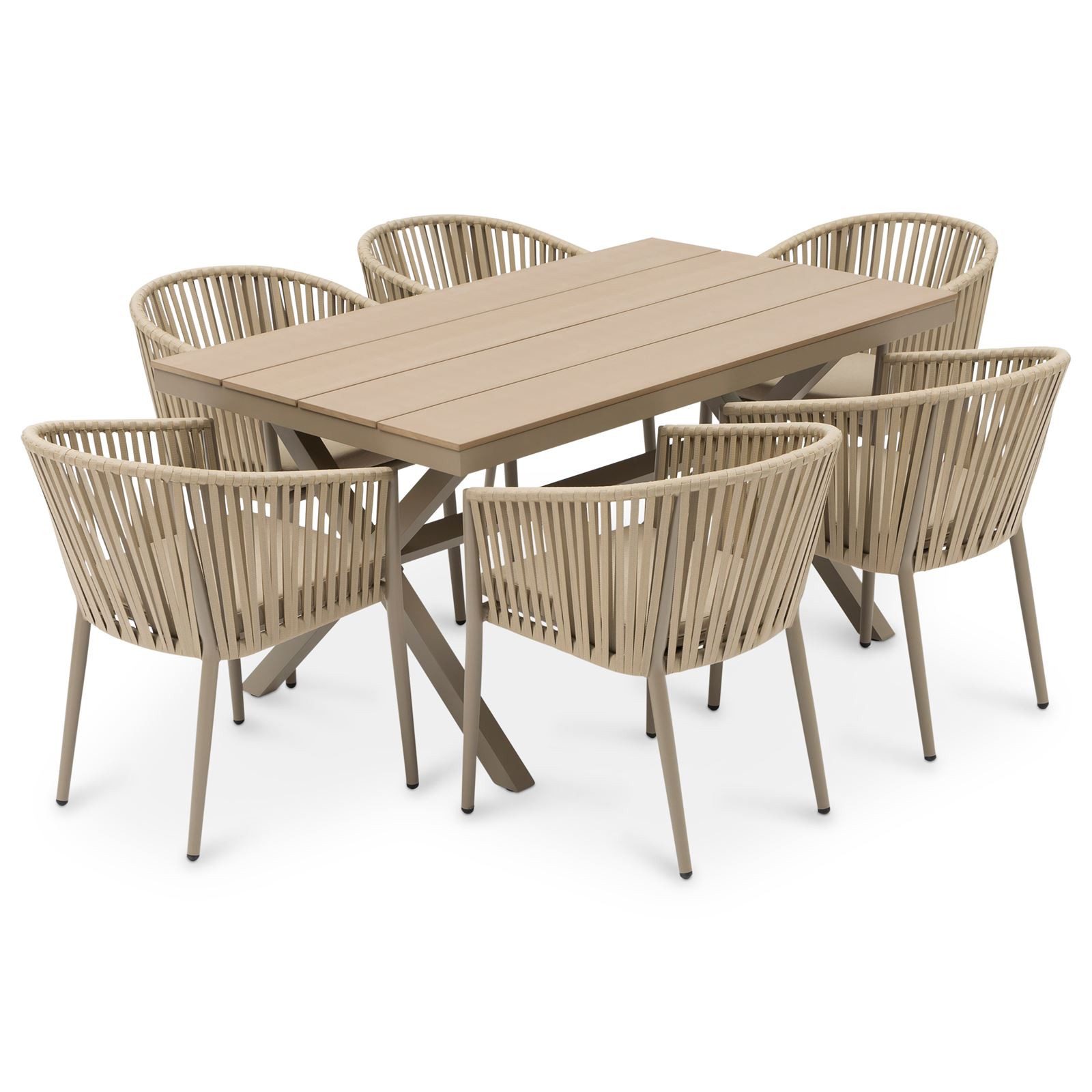 IDIMEX Garten-Essgruppe ISOLA, Gartenmöbel Set, 6 günstig online kaufen