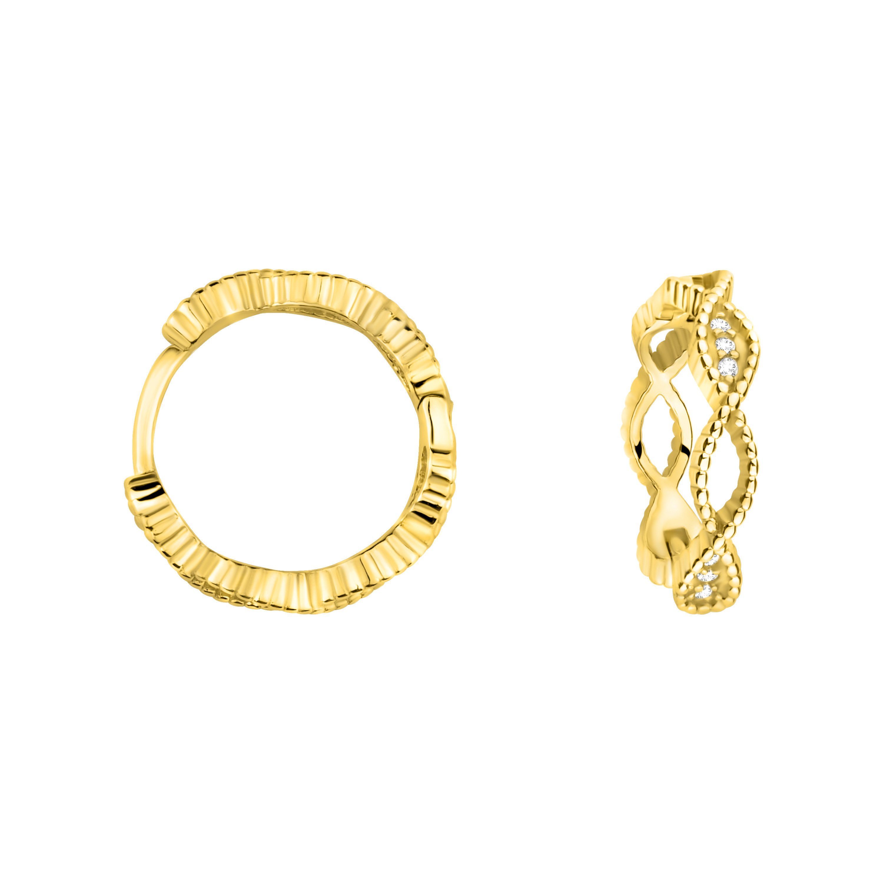 Sofia Milani Paar Creolen (No information, No information), 925 Silber Damen Schmuck - E2046